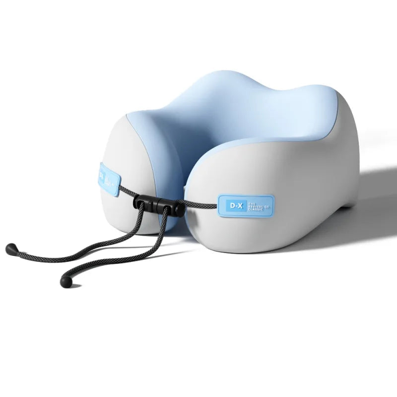 U-förmiges Nackenkissen Memory-Foam mit atmungsaktiver Polyesterhülle