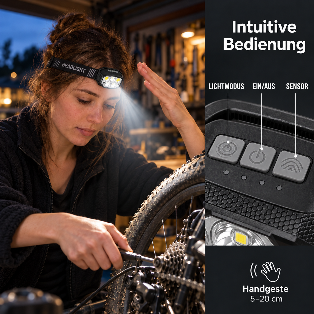 Nordspur | NiteCore Wiederaufladbare Stirnlampe