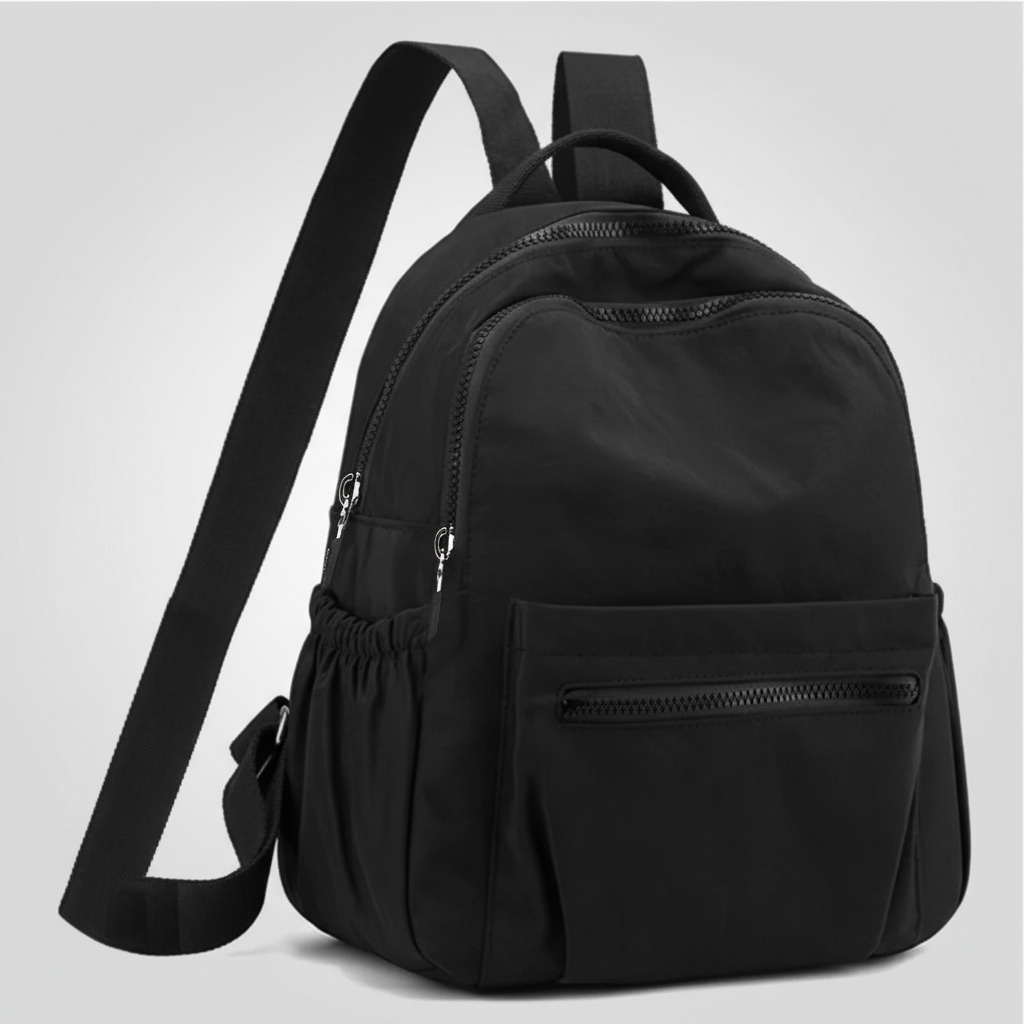 Ultraleichter Nylon-Tagesrucksack mit organisierten Taschen und gepolsterten Griffen