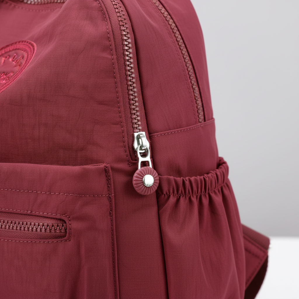 Ultraleichter Nylon-Tagesrucksack mit organisierten Taschen und gepolsterten Griffen