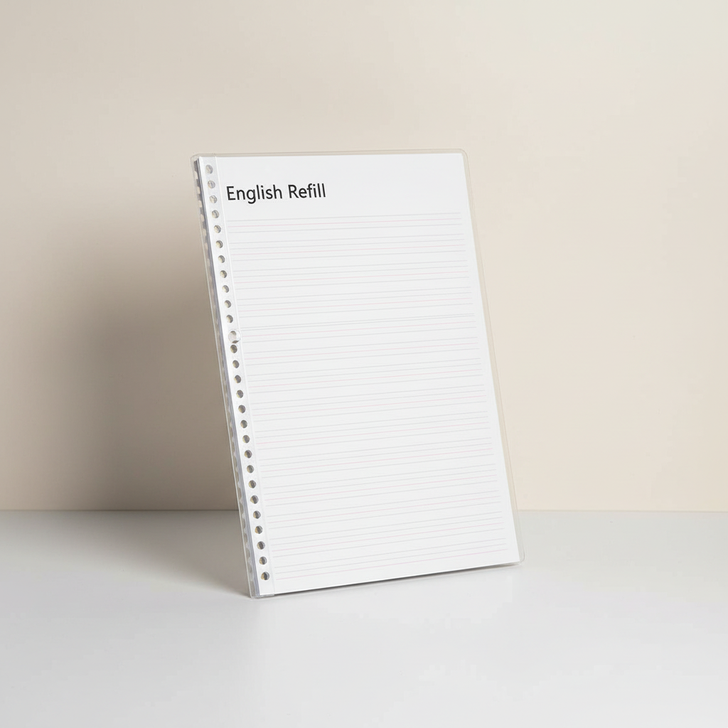 Loseblatt-Ringbinder nachfüllbar für A4 A5 B5 Papierformate
