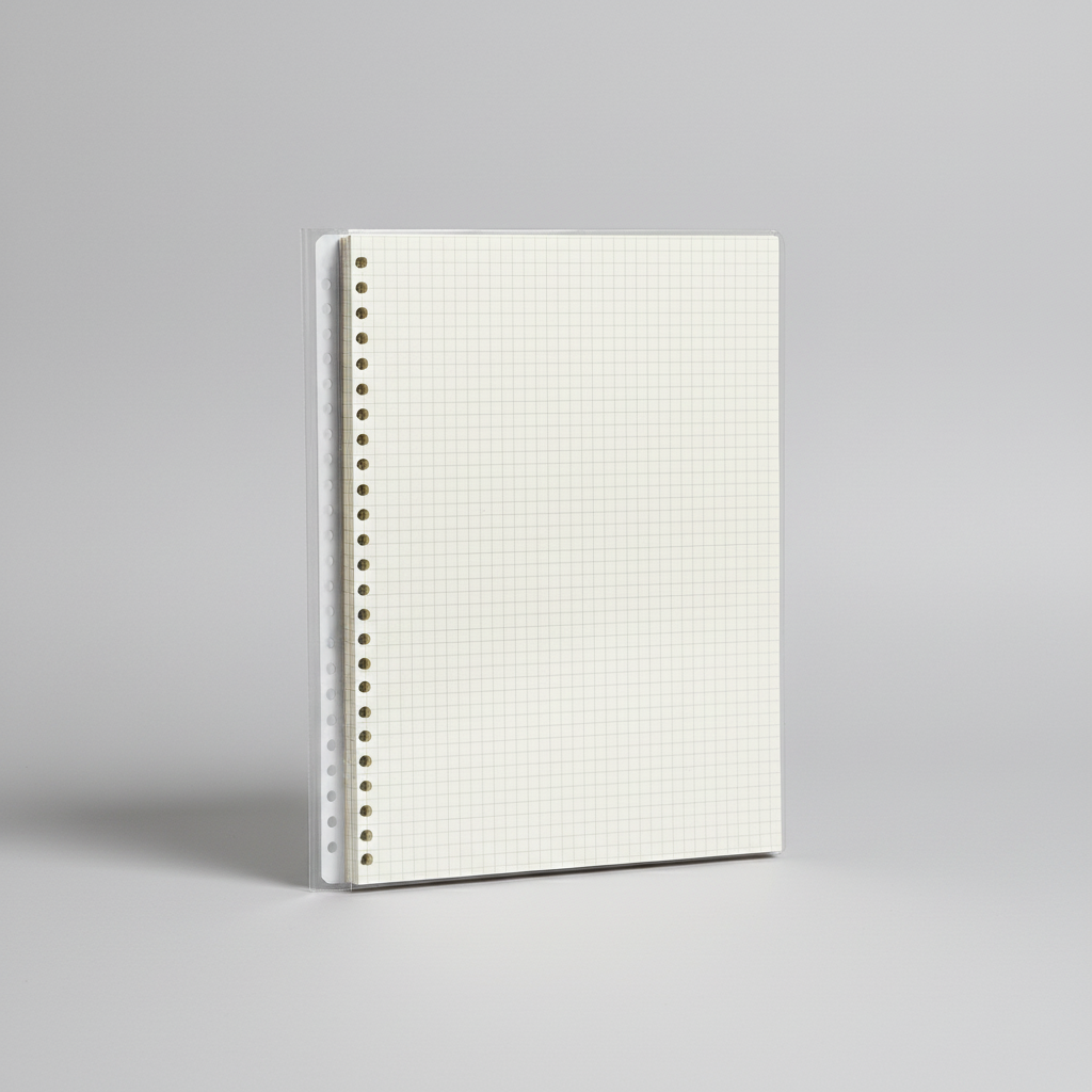 Loseblatt-Ringbinder nachfüllbar für A4 A5 B5 Papierformate