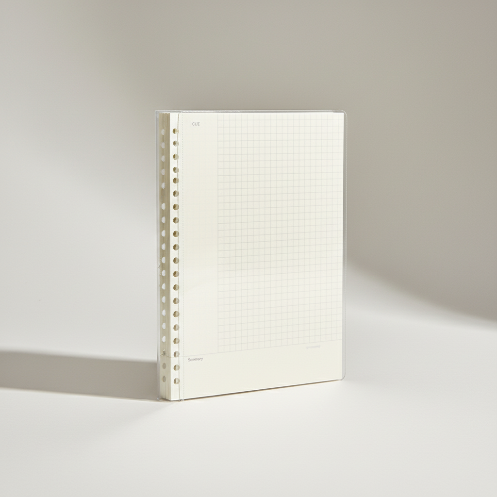 Loseblatt-Ringbinder nachfüllbar für A4 A5 B5 Papierformate