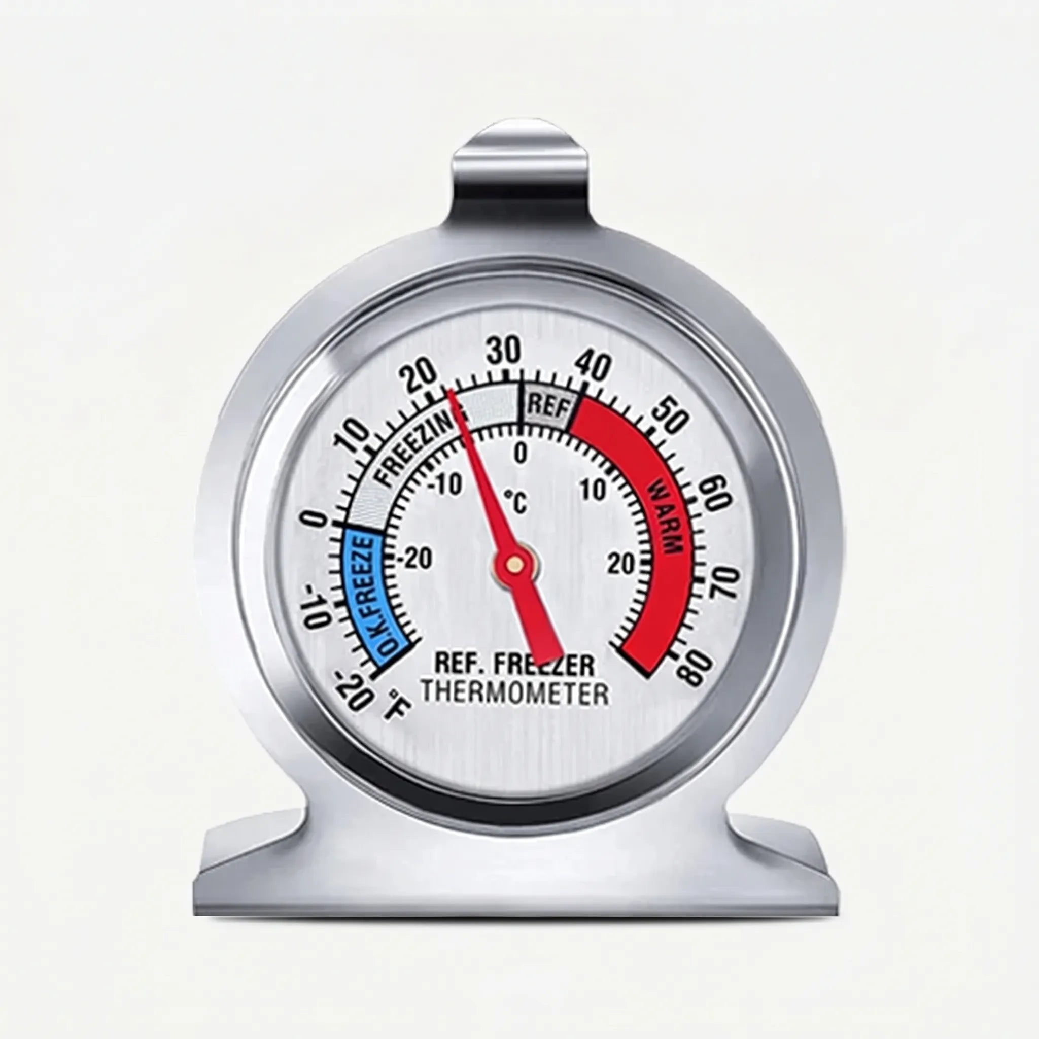 Analoges Ofenthermometer mit Temperaturzonen und Aufhängehaken