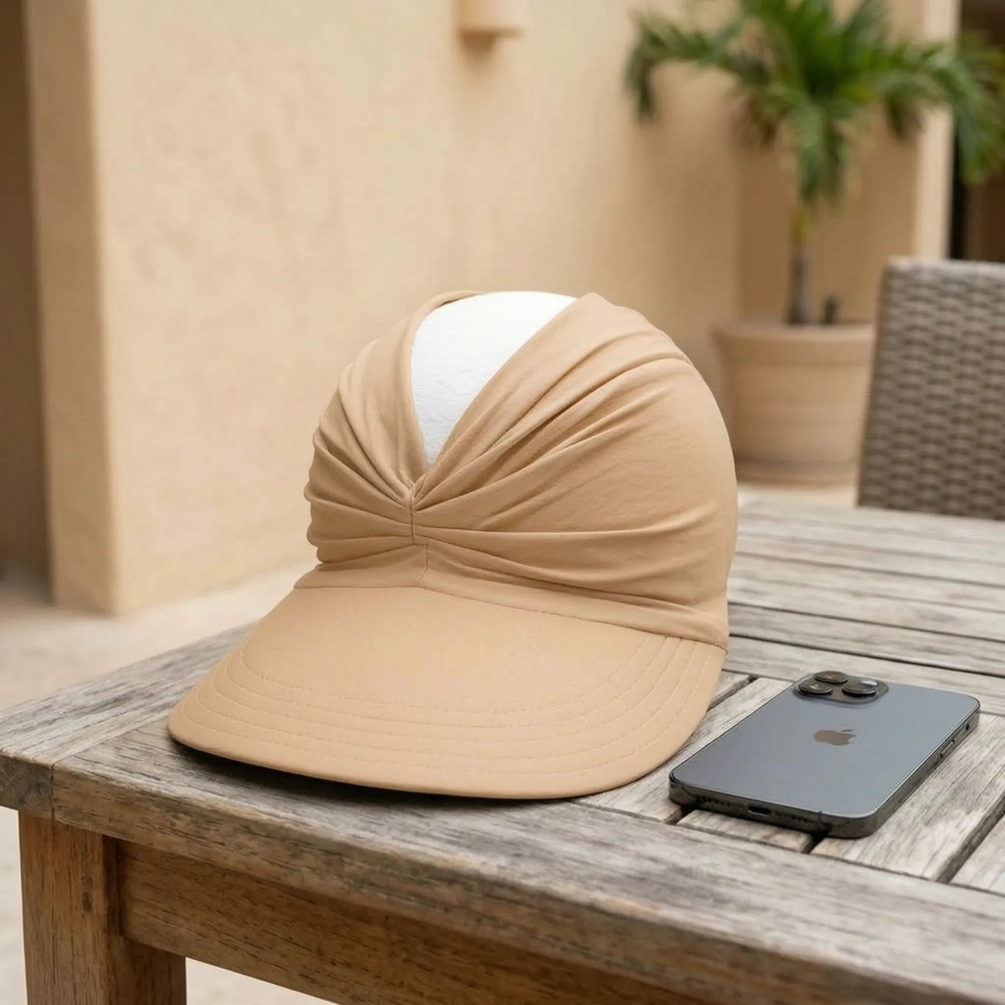 Sommermütze Damen offenes Design breite Krempe Strand