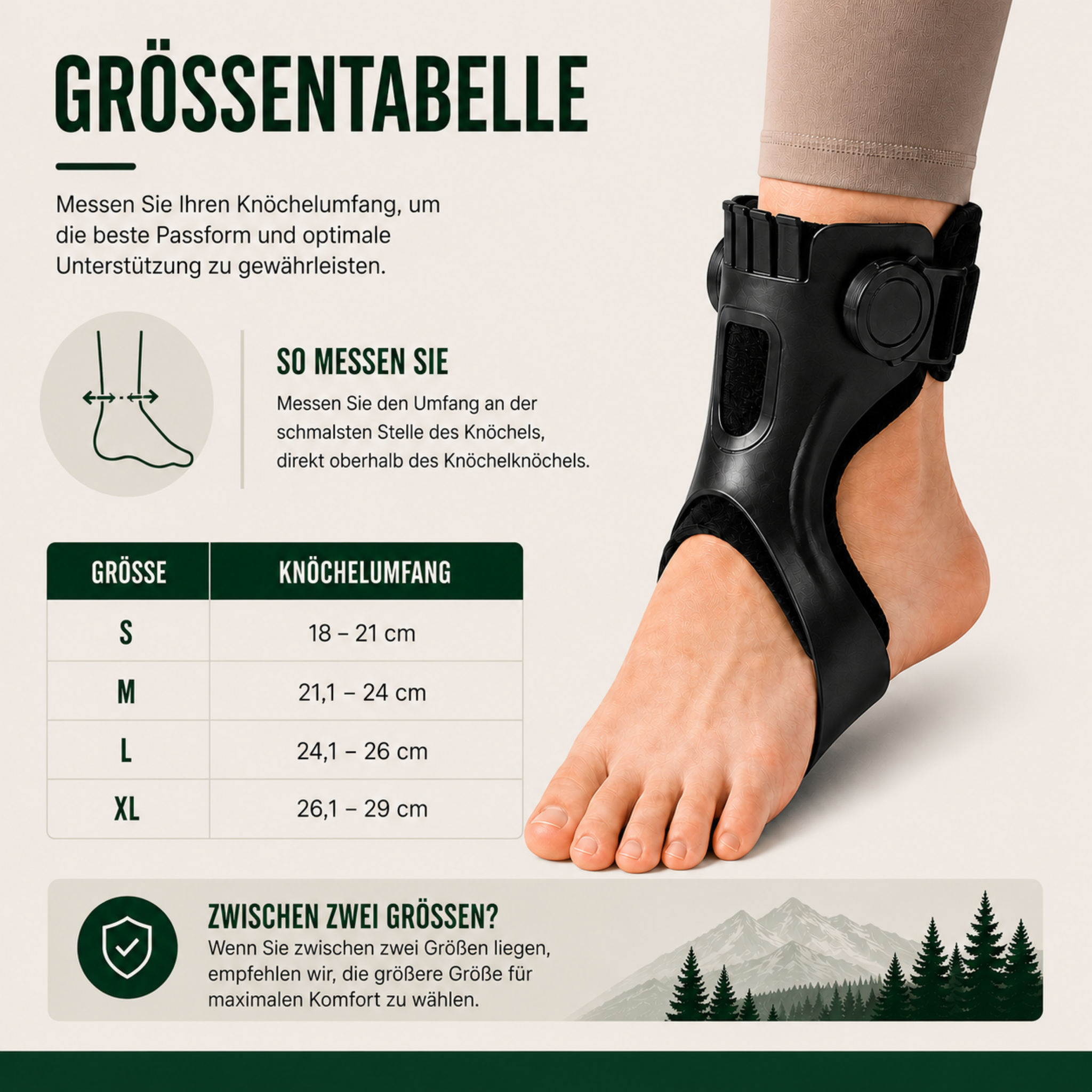 Nordspur | OrthoLift Verstellbare Knöchelstabilisierungsorthese