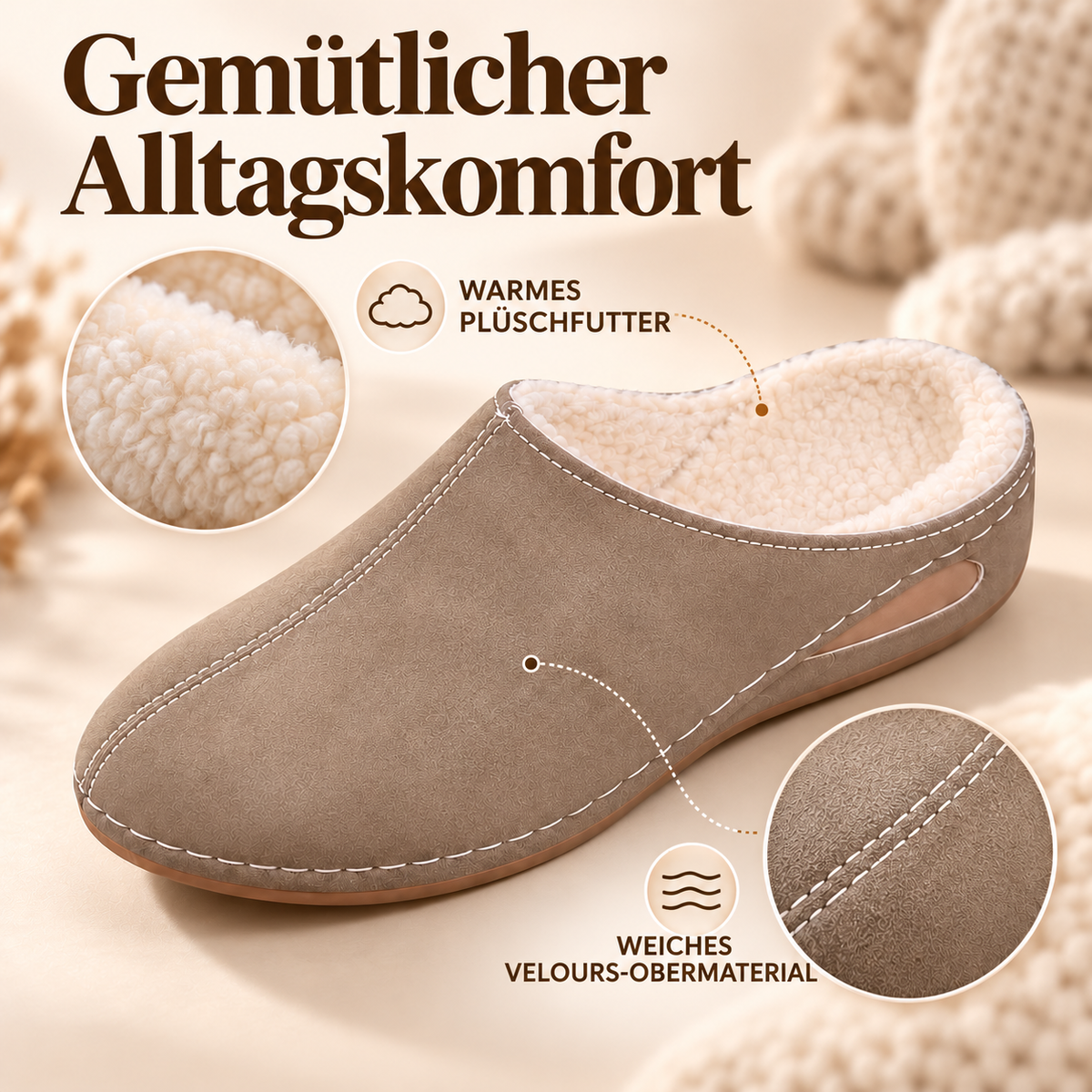 Nordspur | Orthopädische Gemütliche Hausschuhe