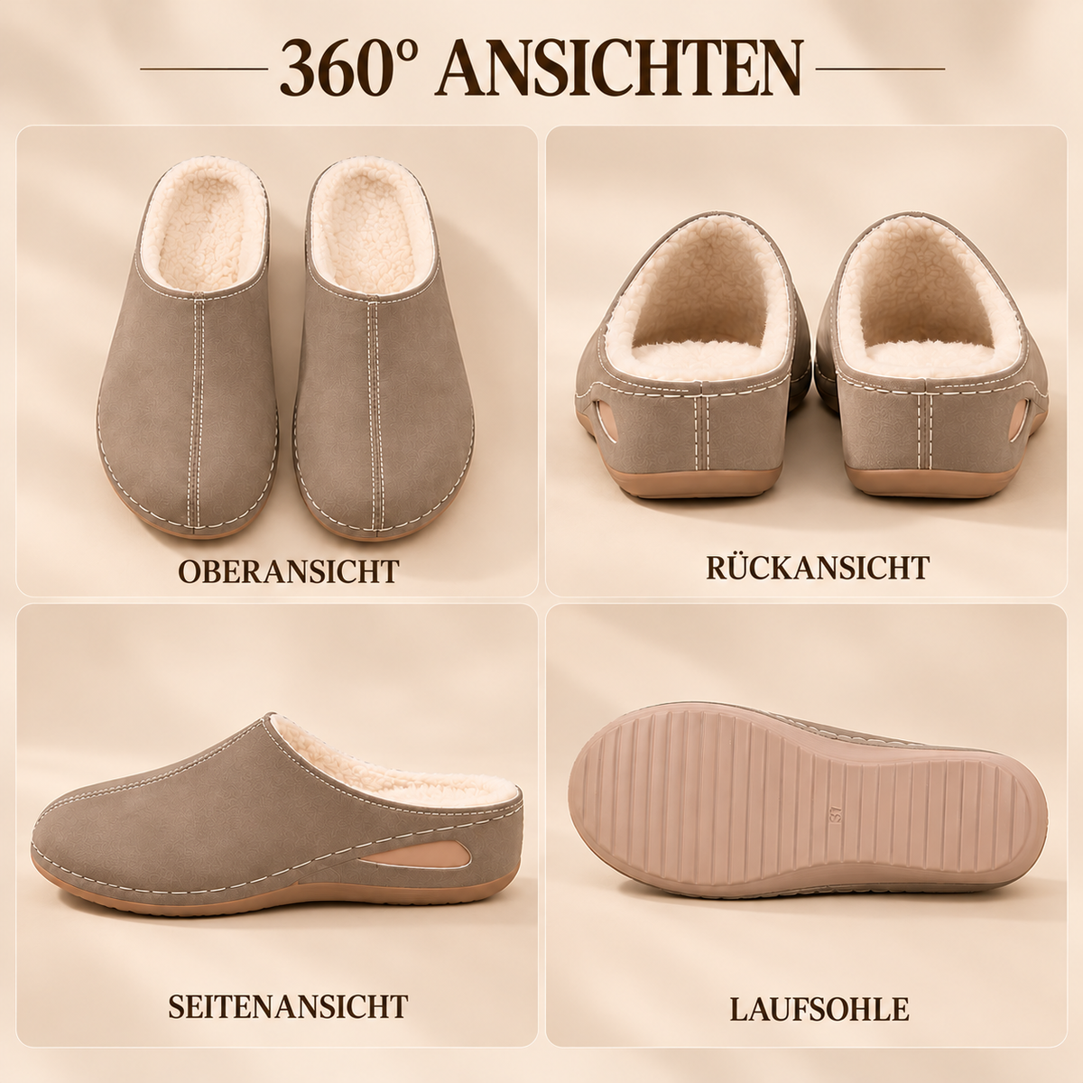 Nordspur | Orthopädische Gemütliche Hausschuhe