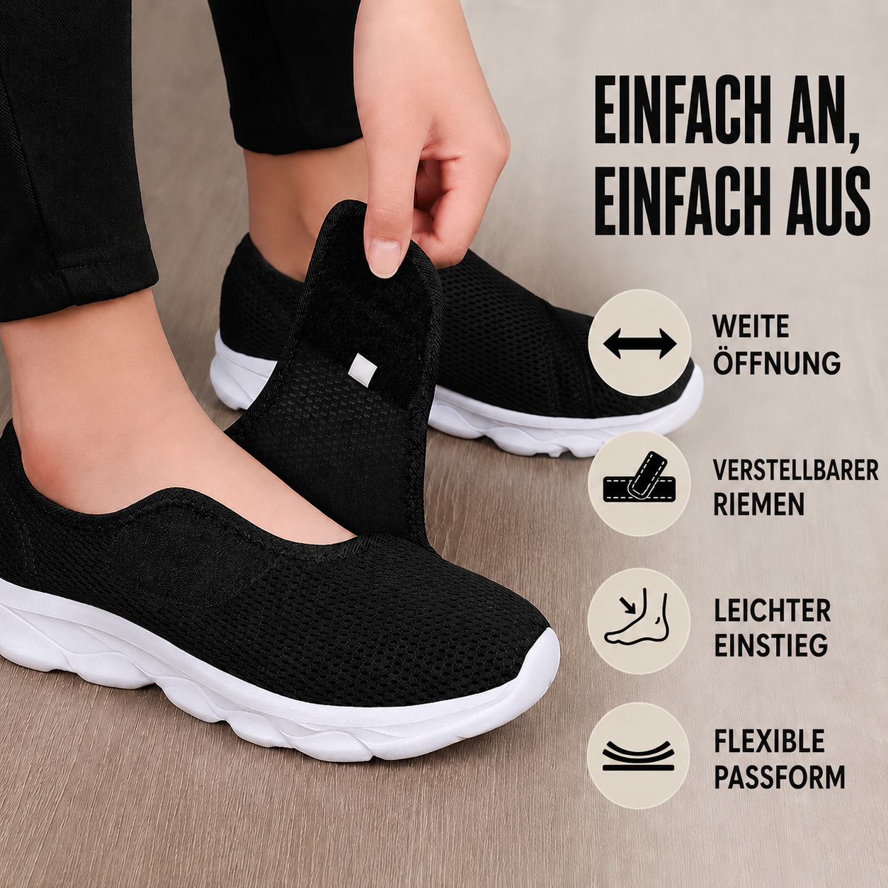 Nordspur | Orthowalk Weitschafts-Verstellbarer Orthopädischer Gehschuh