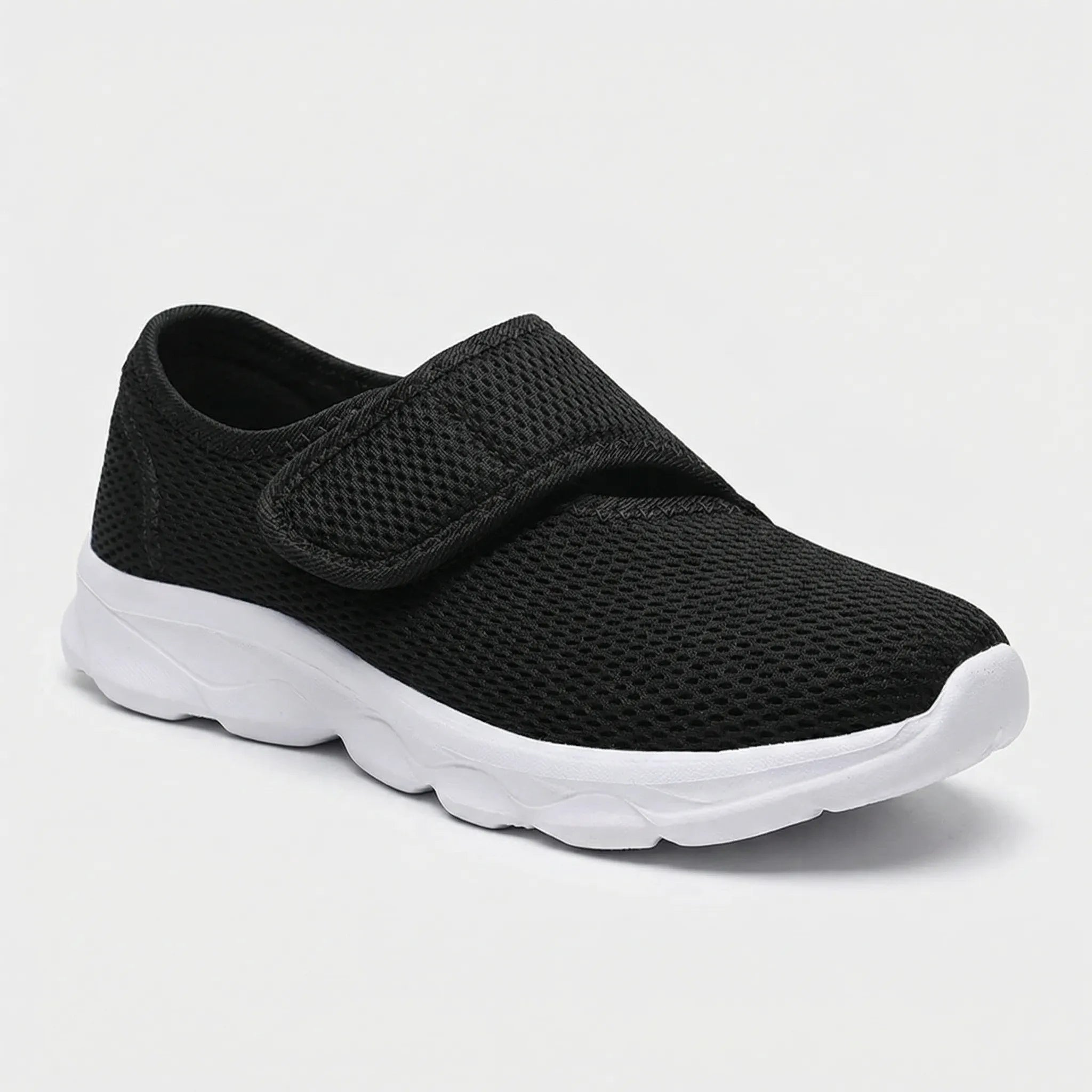 Weitschafts-Gehschuh mit geräumiger Zehenbox und atmungsaktivem Mesh-Schaft