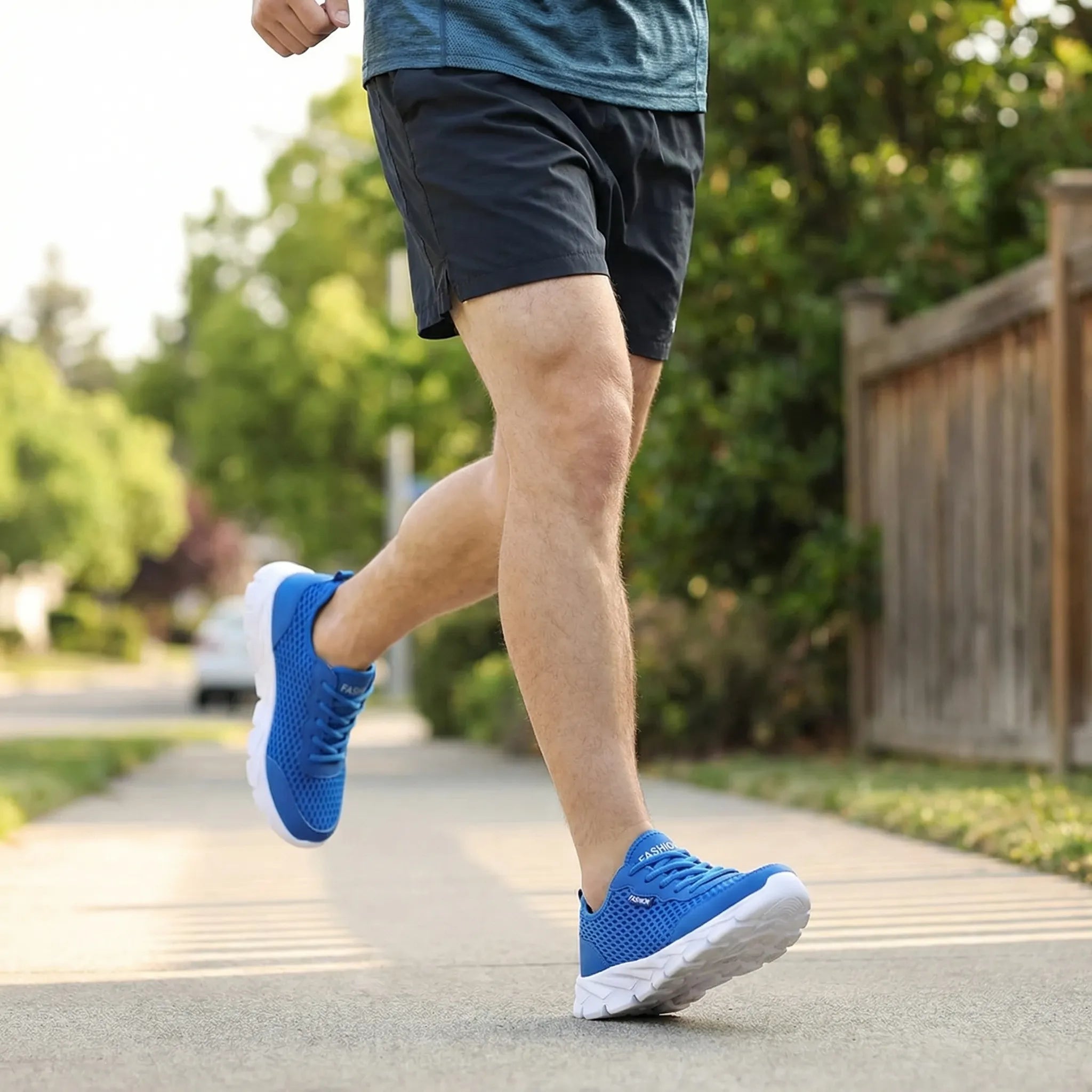 Herren-Laufschuh leicht atmungsaktiv Mesh gepolsterte Sohle
