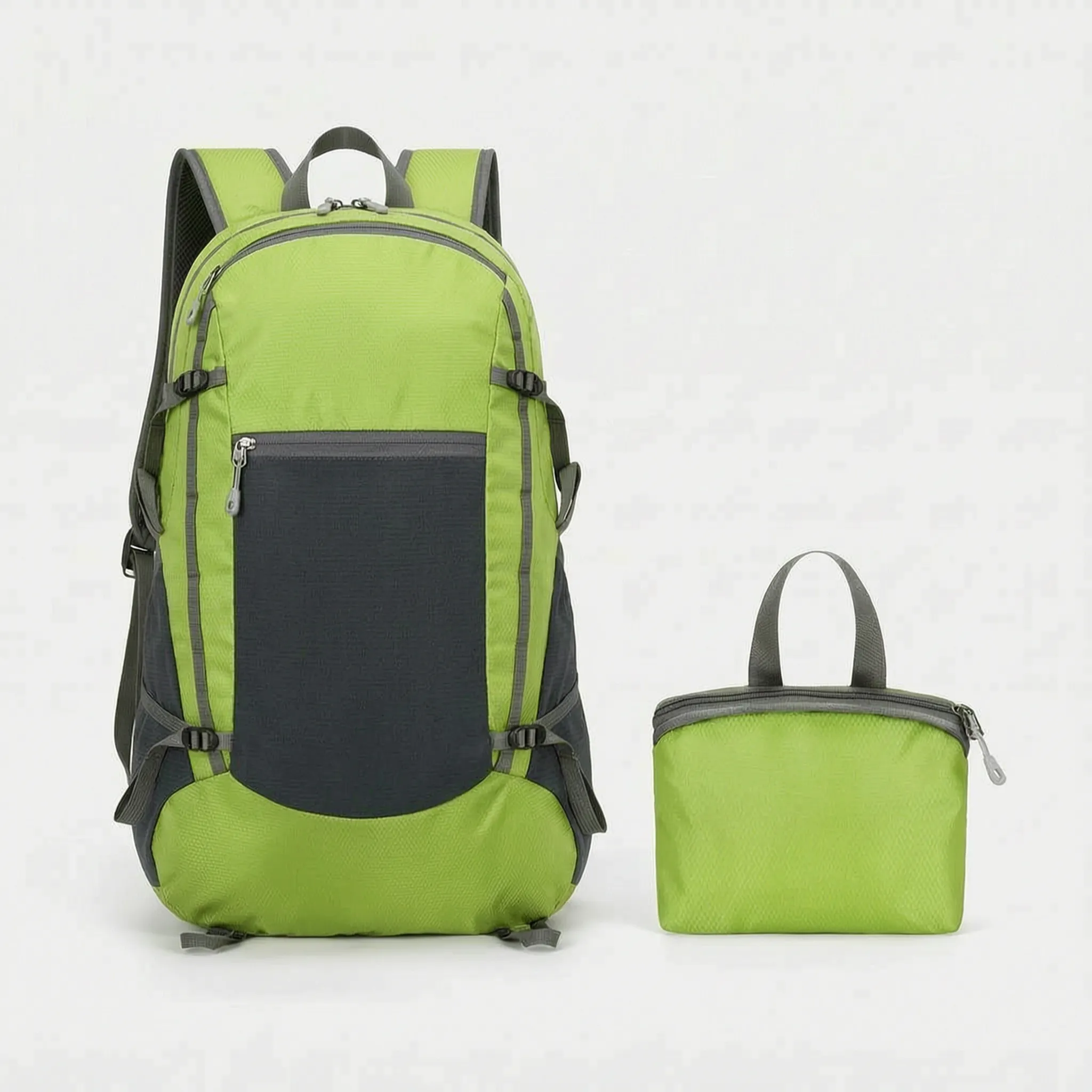 Packbarer Tagesrucksack faltbar wasserabweisend verstellbare Schultergurte
