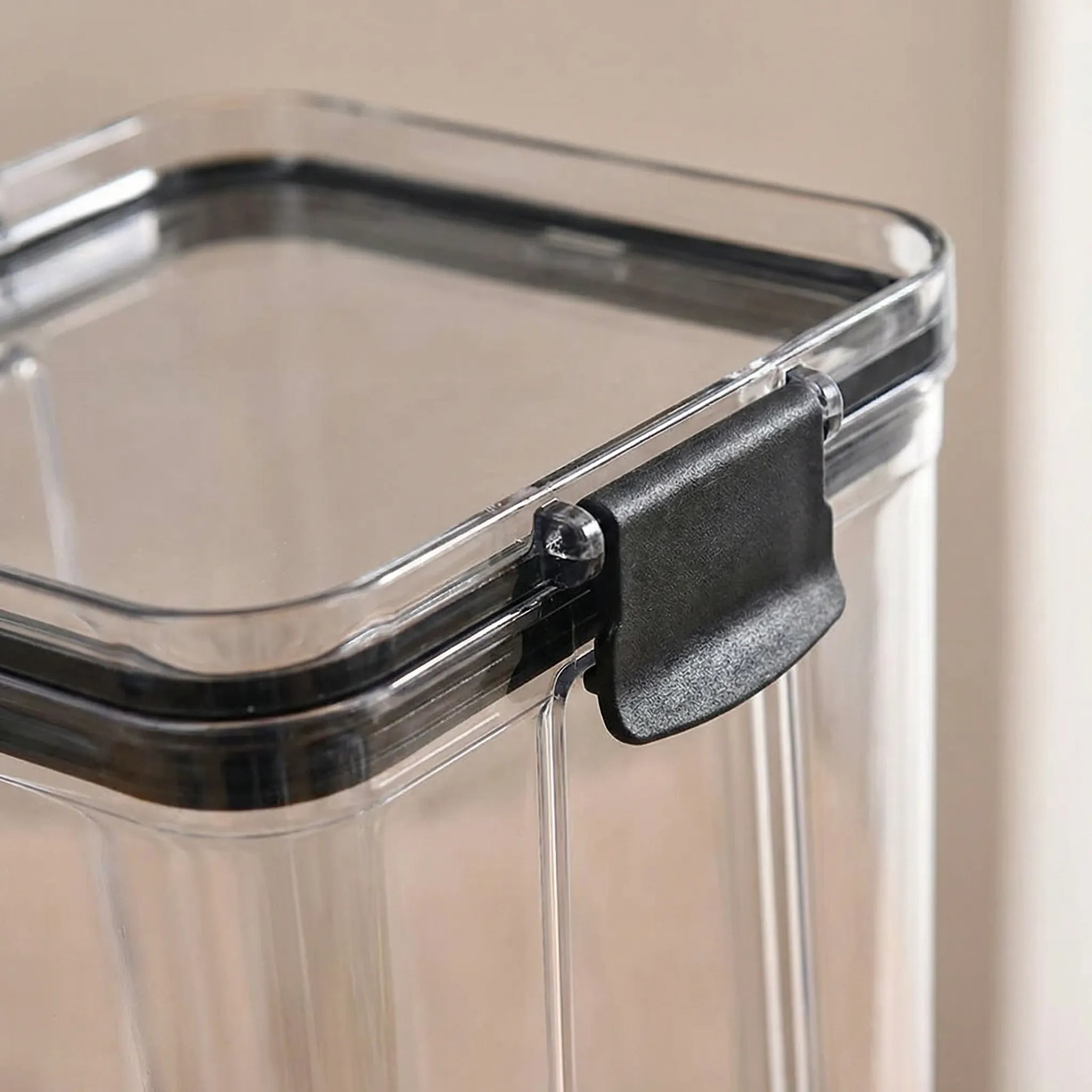 Luftdichte Vorratsboxen stapelbar transparente Wände Speisekammer