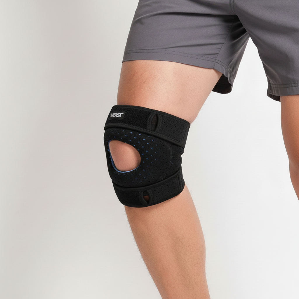 Patella-Kniebandage mit verstellbaren Riemen atmungsaktiv stabilisierend