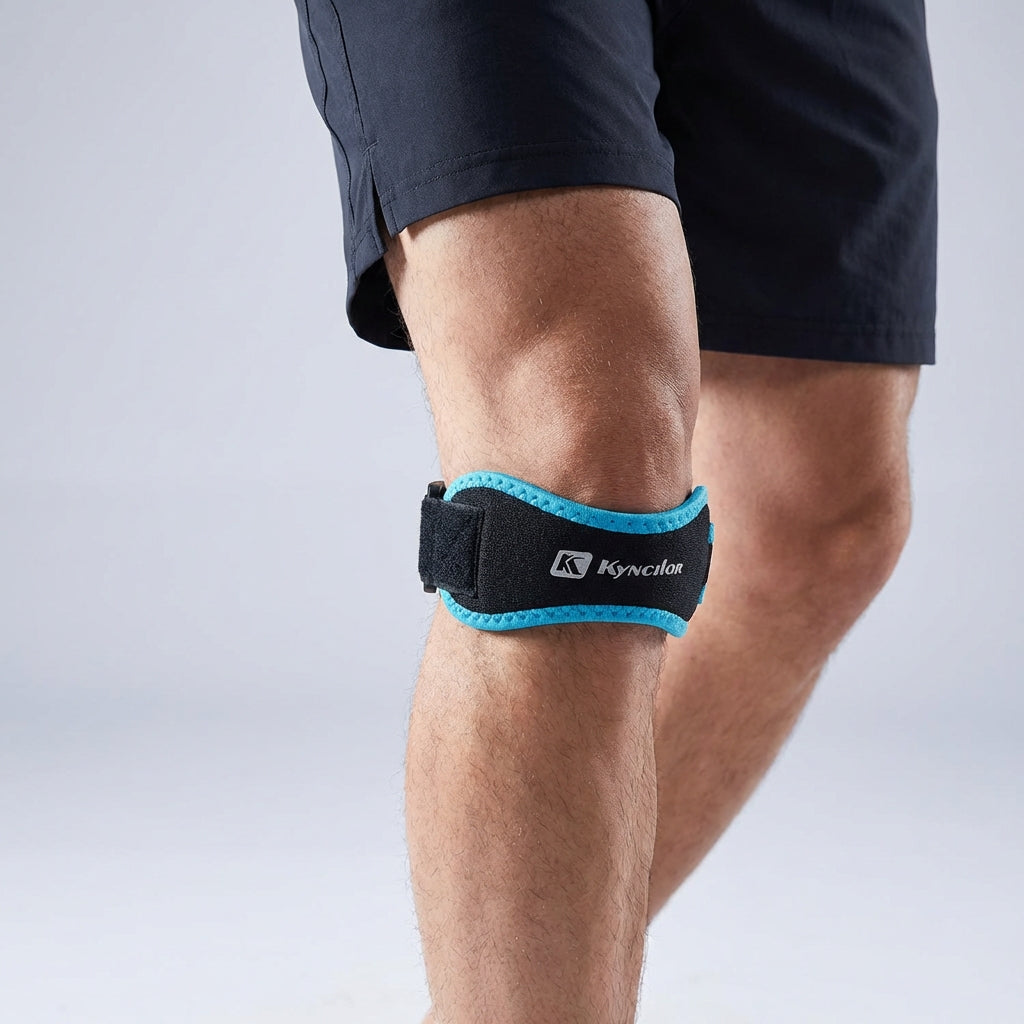 Verstellbares Patella-Knieband zur Sehnenentlastung und Kniescheibenstabilisierung