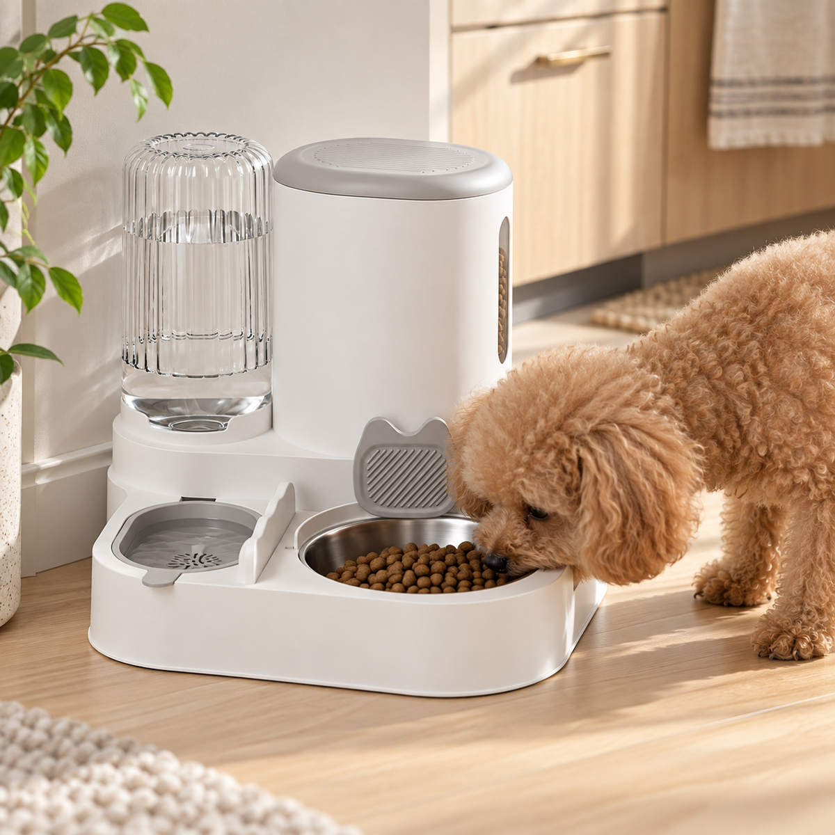 Nordspur | Pawfount 2-in-1 Automatischer Futter- und Wasserspender