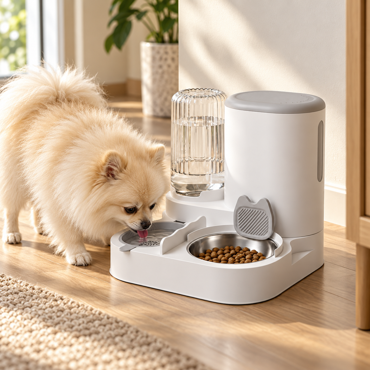 Nordspur | Pawfount 2-in-1 Automatischer Futter- und Wasserspender