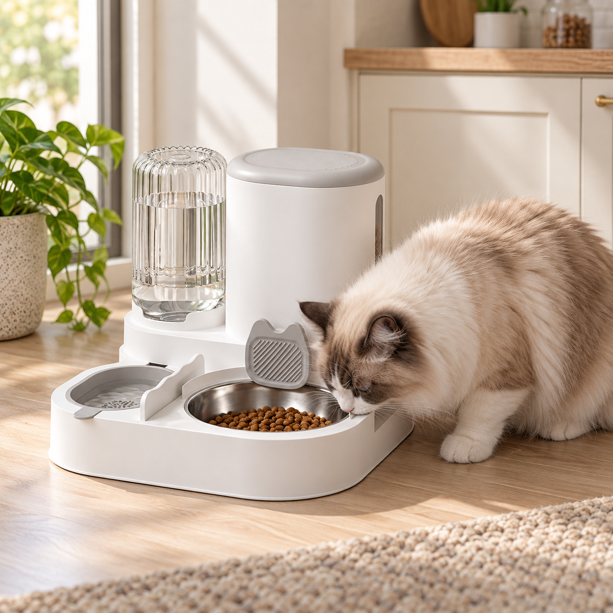Nordspur | Pawfount 2-in-1 Automatischer Futter- und Wasserspender