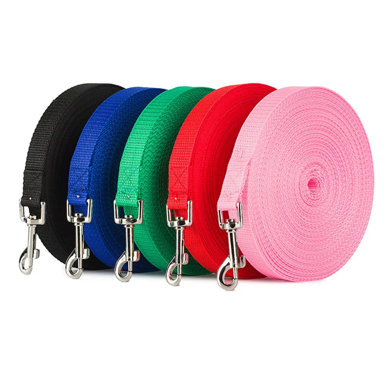 Lange Hundetrainingsleine aus robustem Nylon für Rückruftraining