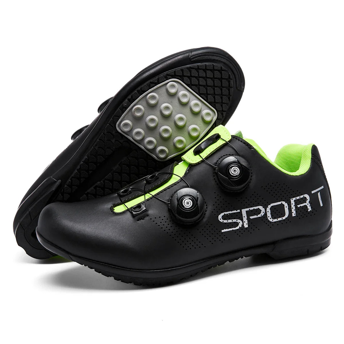 Flachpedal Radsportschuh Drehverschluss atmungsaktiv Unisex