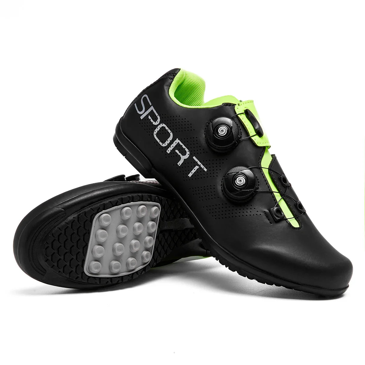 Flachpedal Radsportschuh Drehverschluss atmungsaktiv Unisex