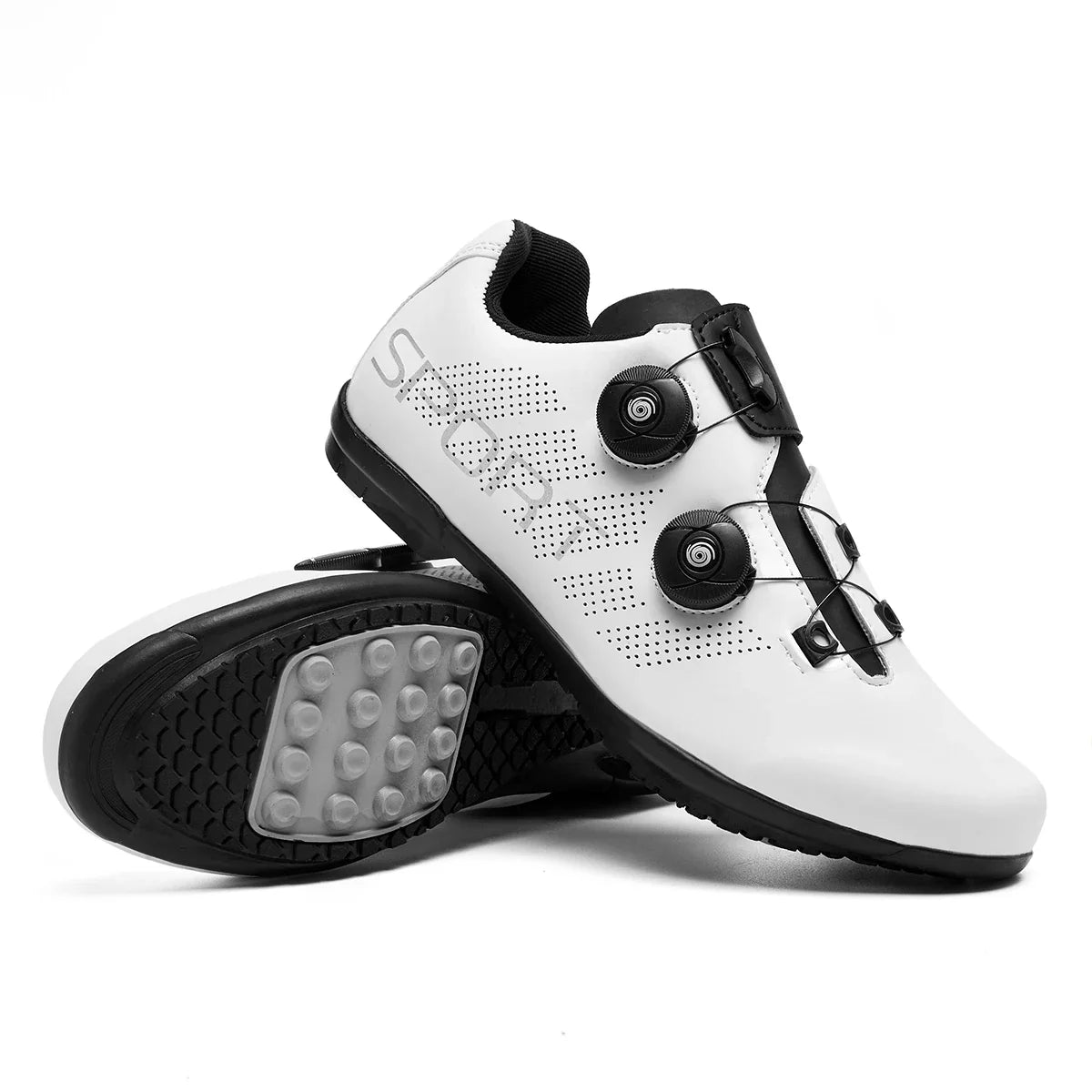 Flachpedal Radsportschuh Drehverschluss atmungsaktiv Unisex