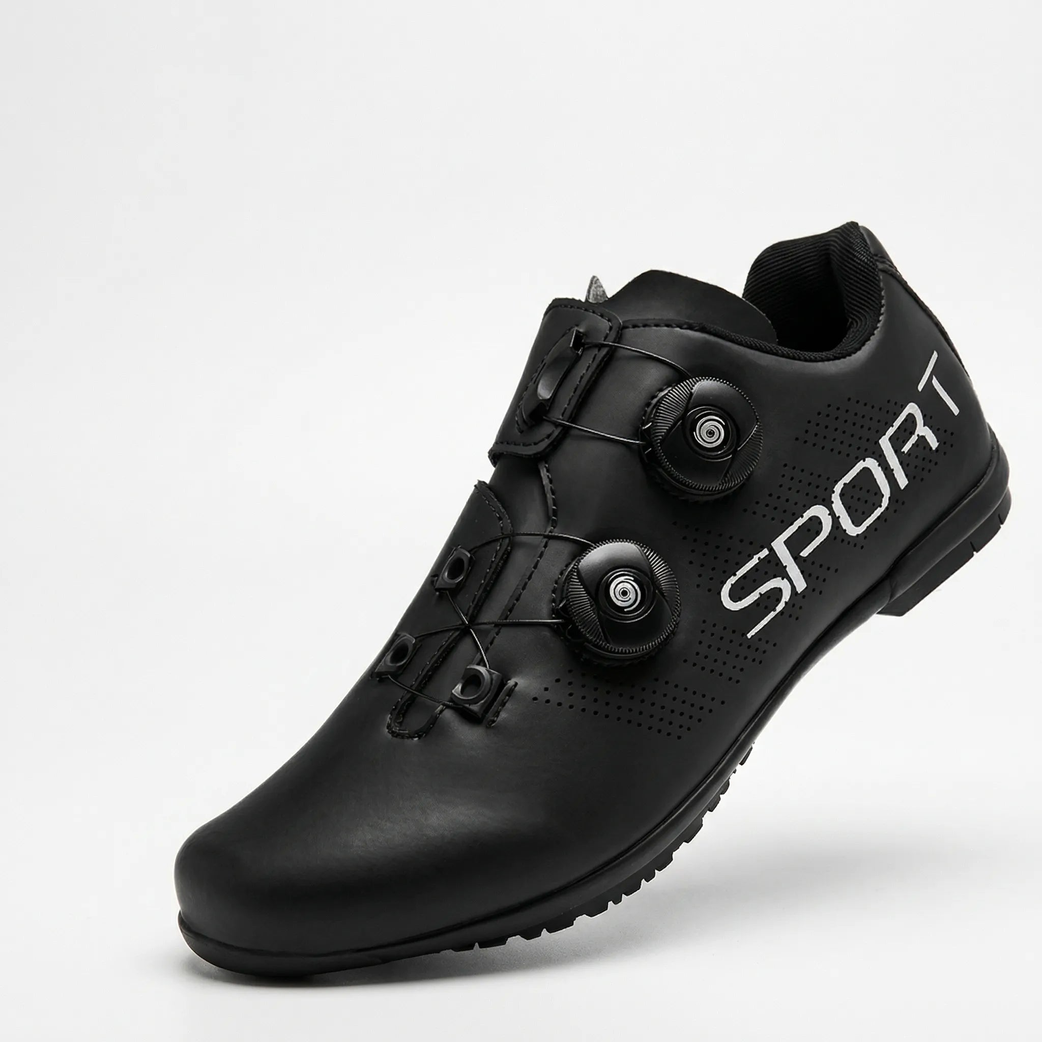 Flachpedal Radsportschuh Drehverschluss atmungsaktiv Unisex