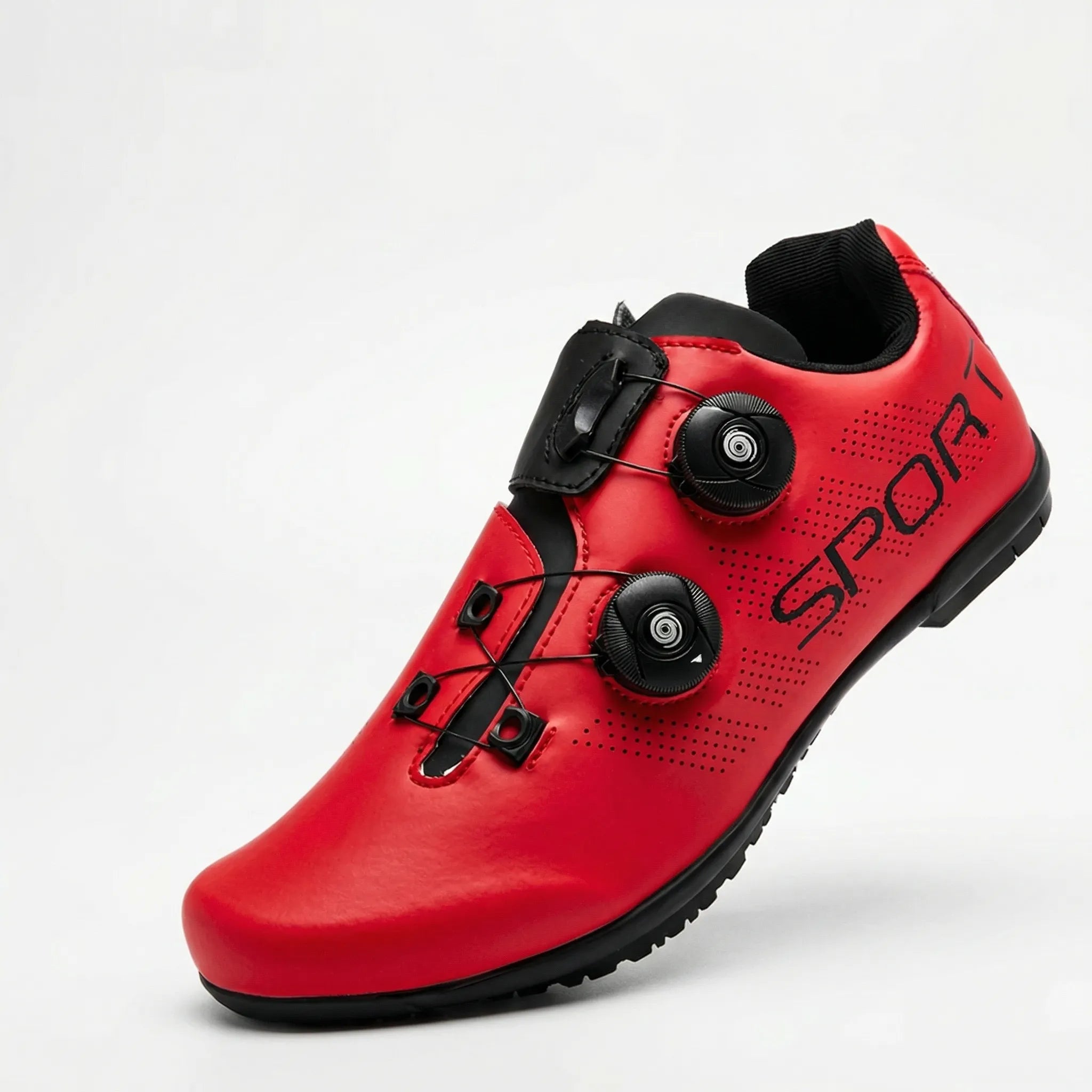 Flachpedal Radsportschuh Drehverschluss atmungsaktiv Unisex