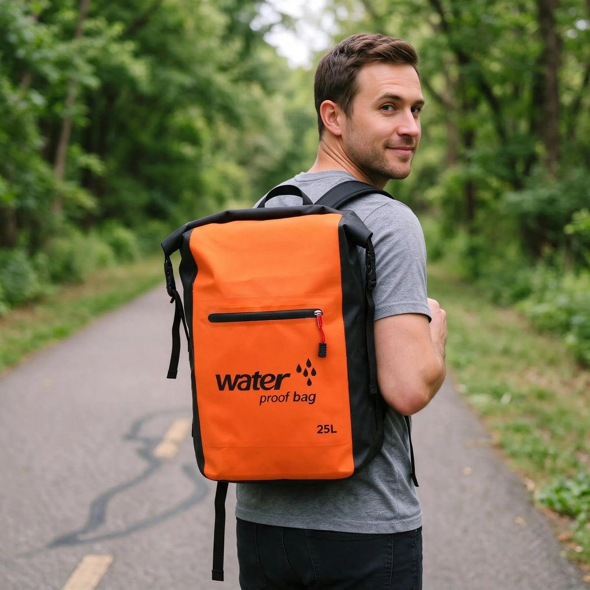 Nordspur | Pendelo Wasserabweisender Fahrradrucksack Mit Rolltop Verschluss