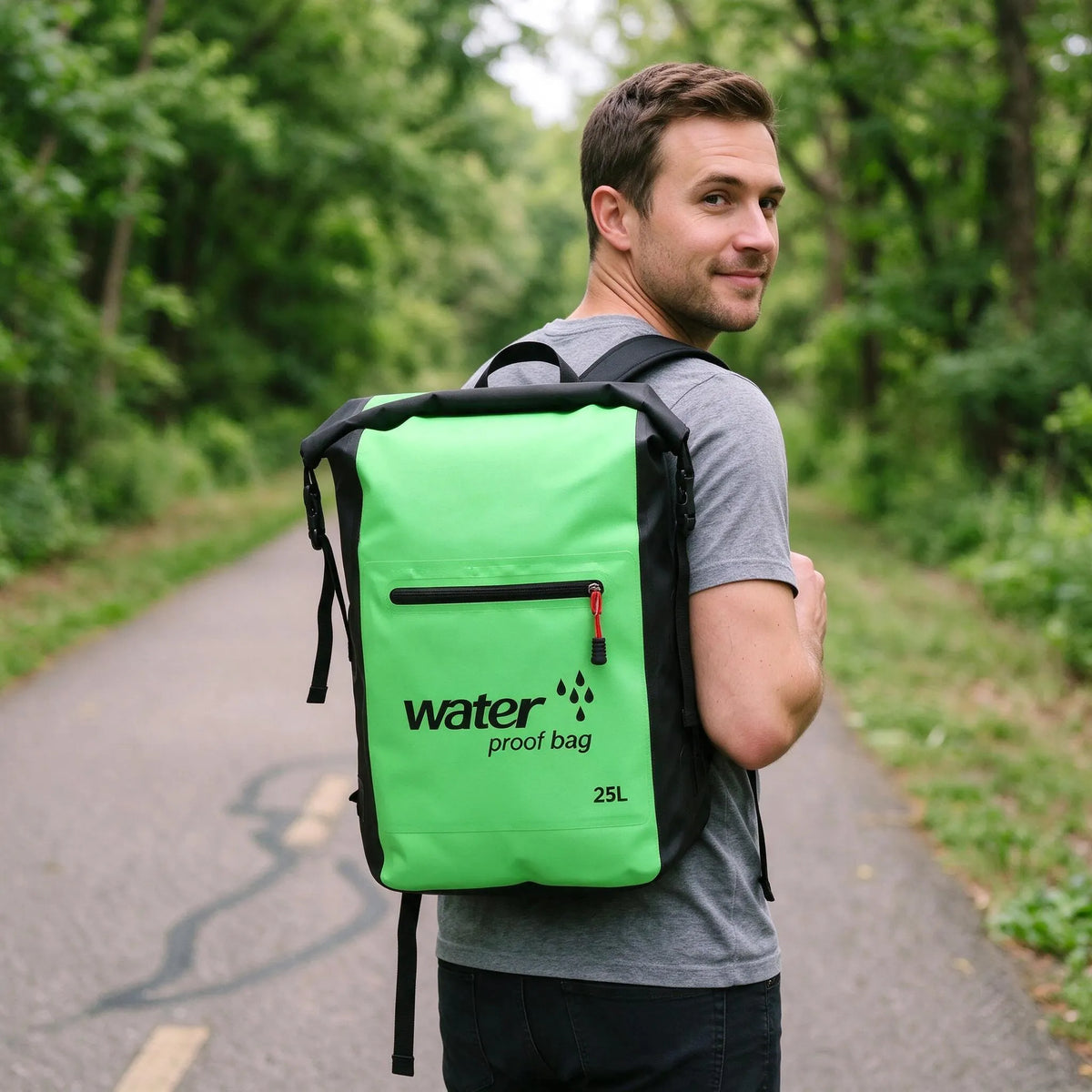 Nordspur | Pendelo Wasserabweisender Fahrradrucksack Mit Rolltop Verschluss