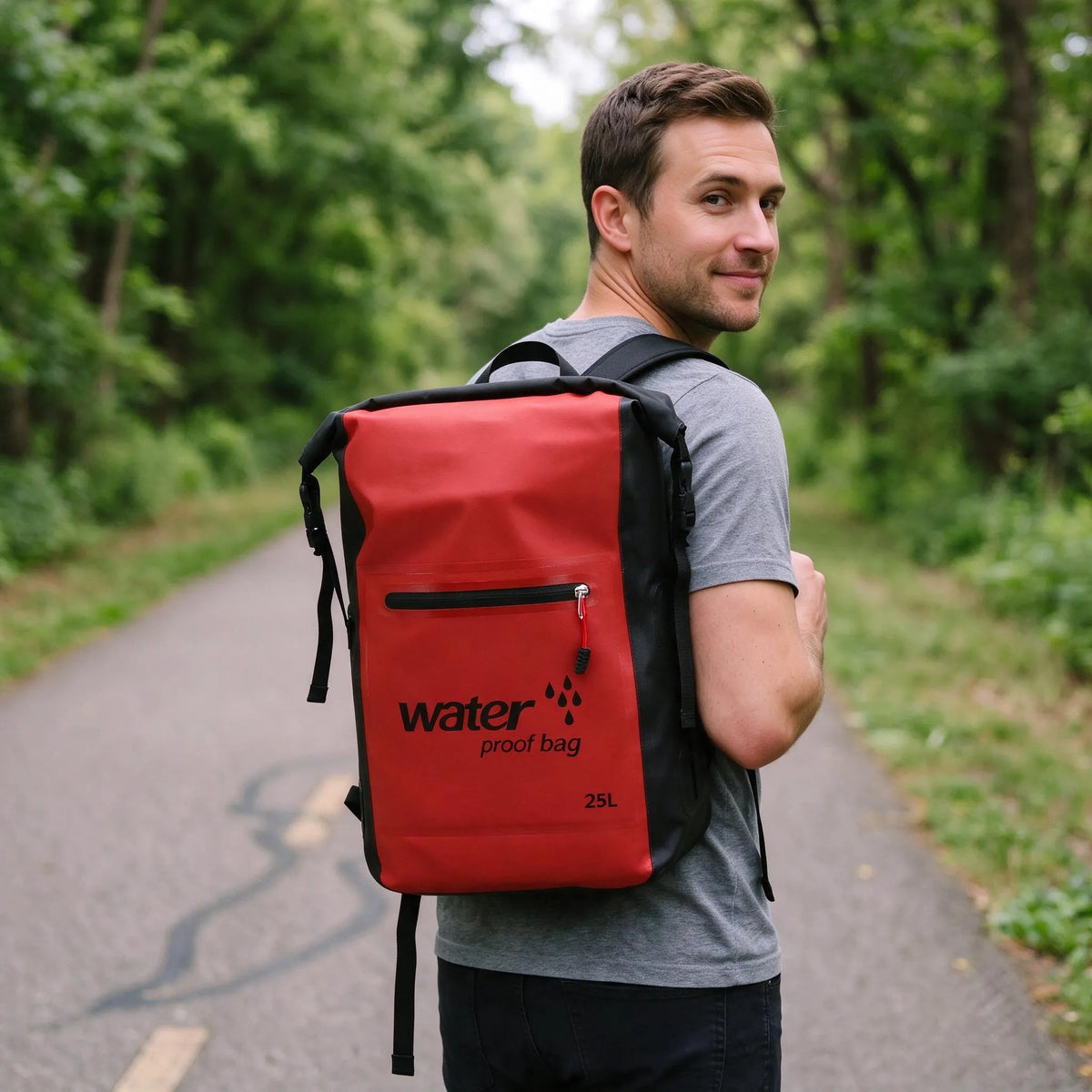 Nordspur | Pendelo Wasserabweisender Fahrradrucksack Mit Rolltop Verschluss