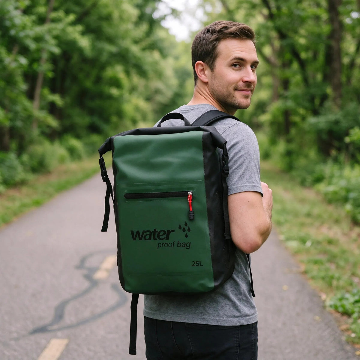 Nordspur | Pendelo Wasserabweisender Fahrradrucksack Mit Rolltop Verschluss