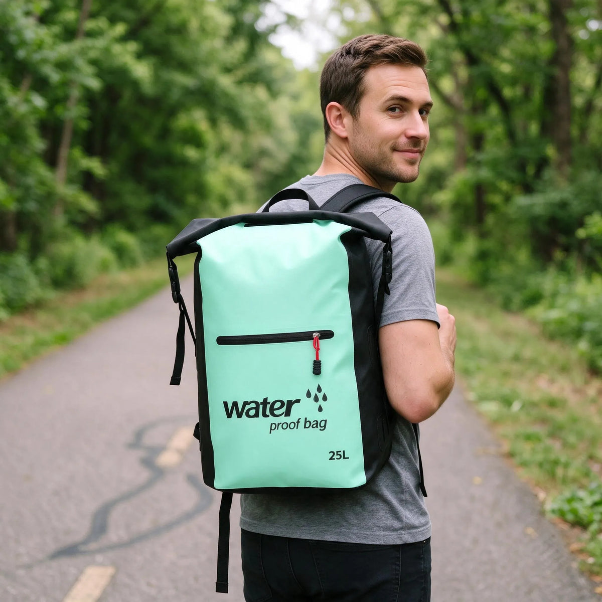 Nordspur | Pendelo Wasserabweisender Fahrradrucksack Mit Rolltop Verschluss