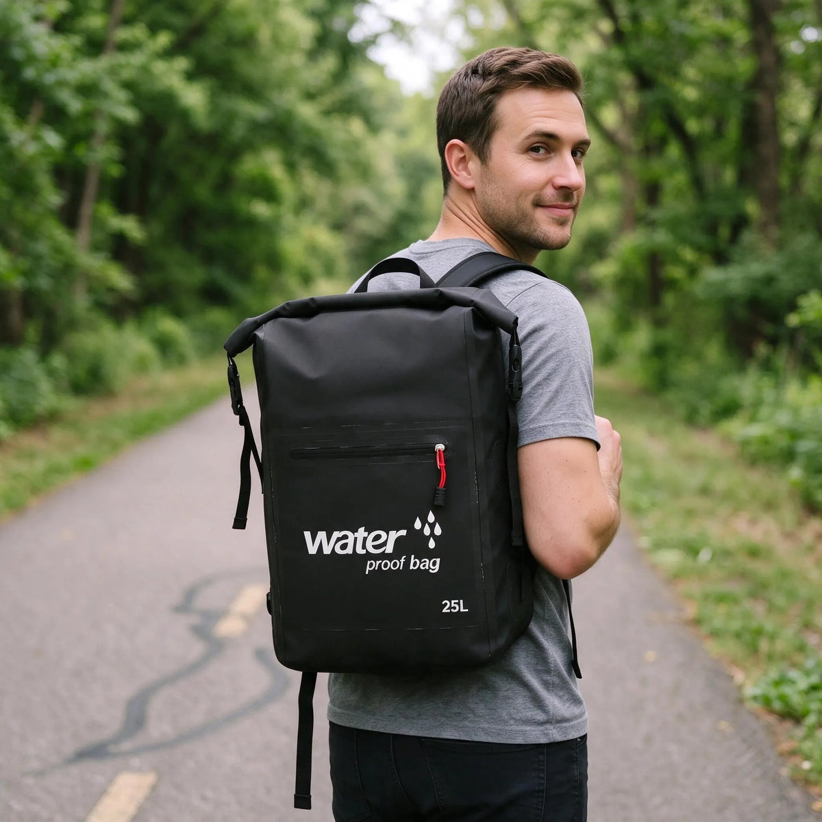 Nordspur | Pendelo Wasserabweisender Fahrradrucksack Mit Rolltop Verschluss