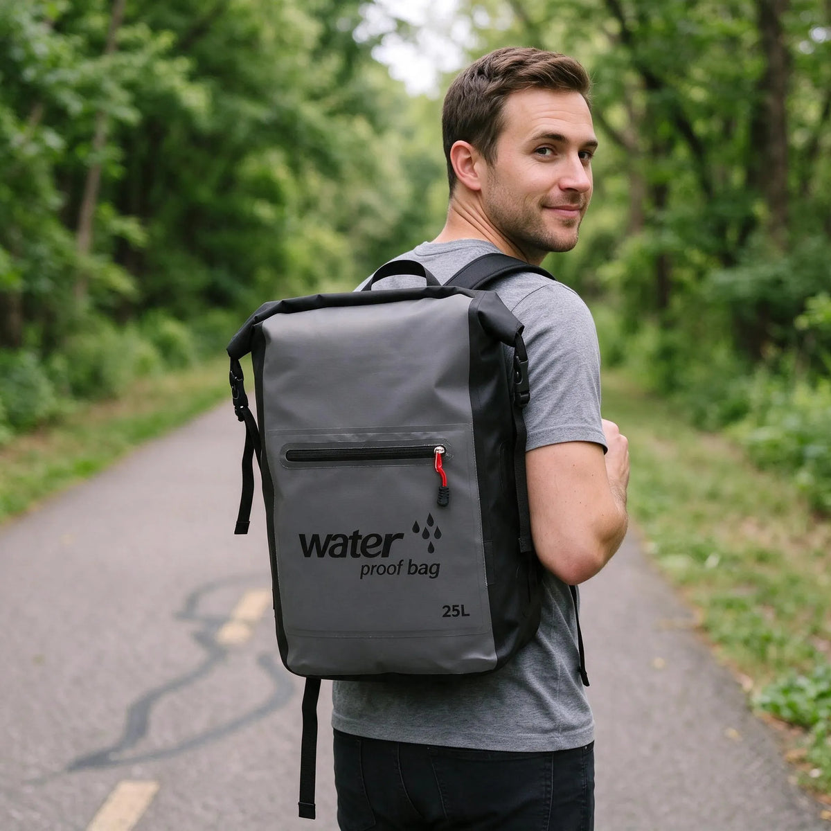 Nordspur | Pendelo Wasserabweisender Fahrradrucksack Mit Rolltop Verschluss