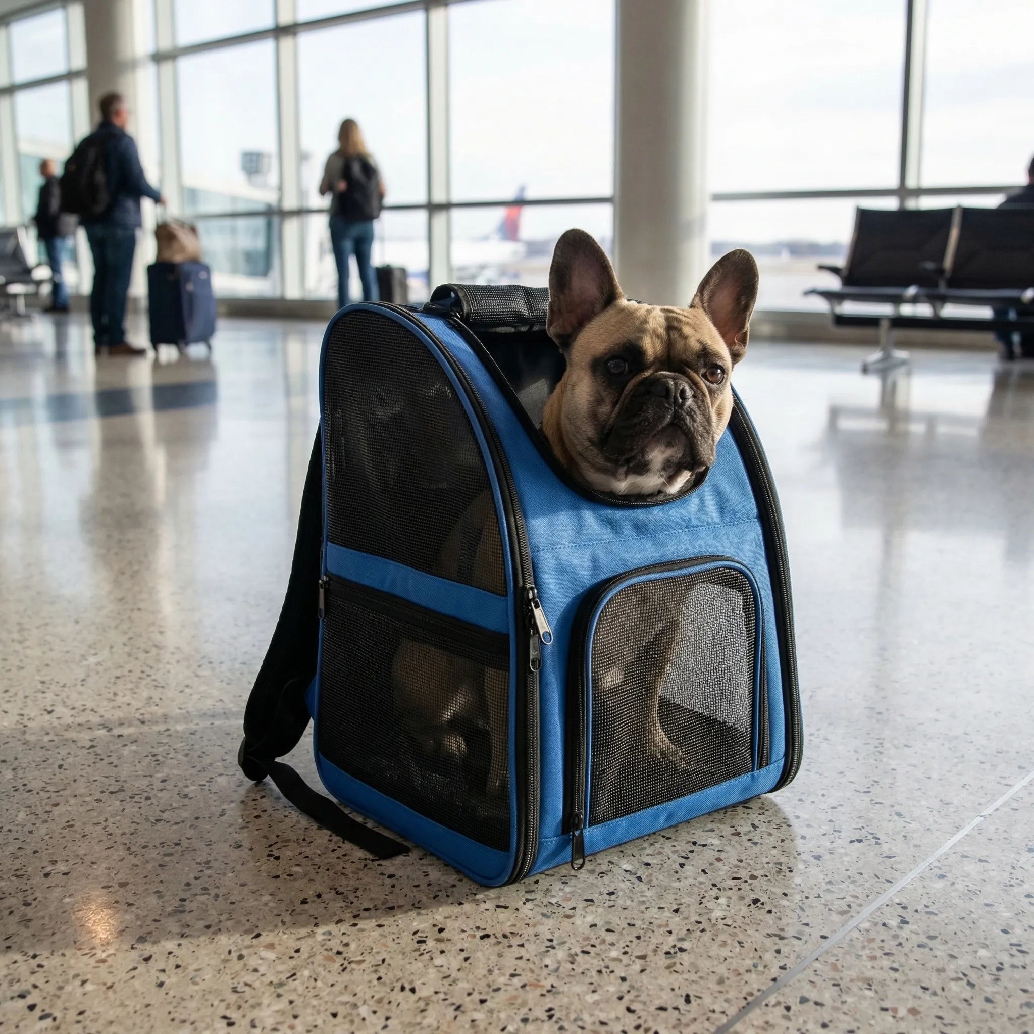 Faltbare Haustier-Transporttasche Mesh atmungsaktiv kleine Hunde Katzen