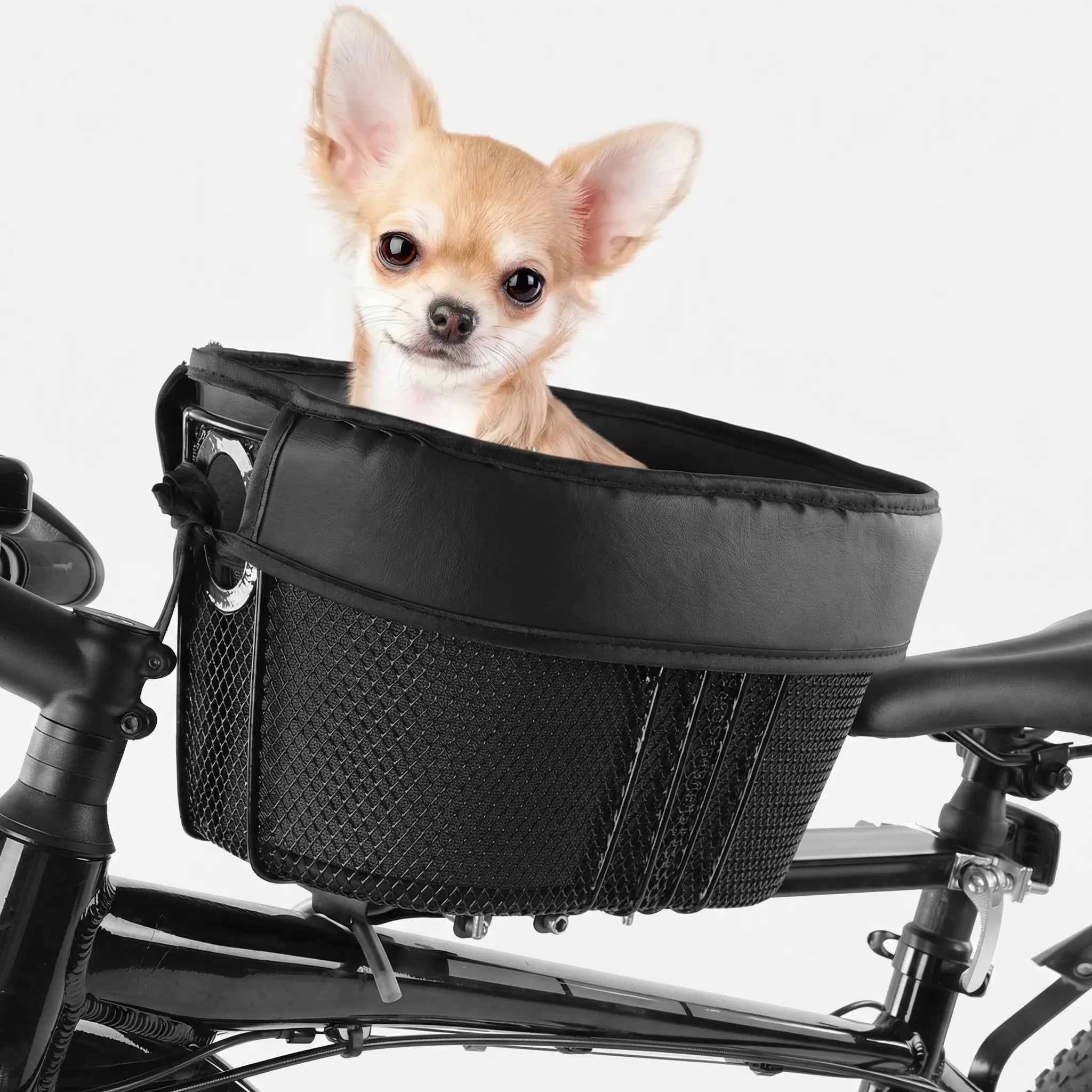 Vorderer Fahrradkorb Haustierträger gepolstert Katzen Hunde