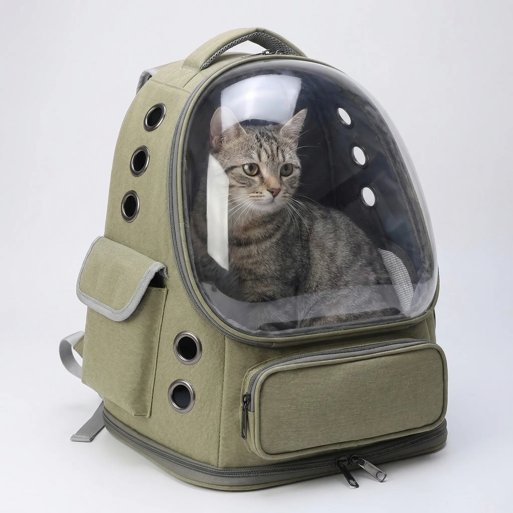 Haustier-Reiserucksack mit transparentem Fenster atmungsaktiv