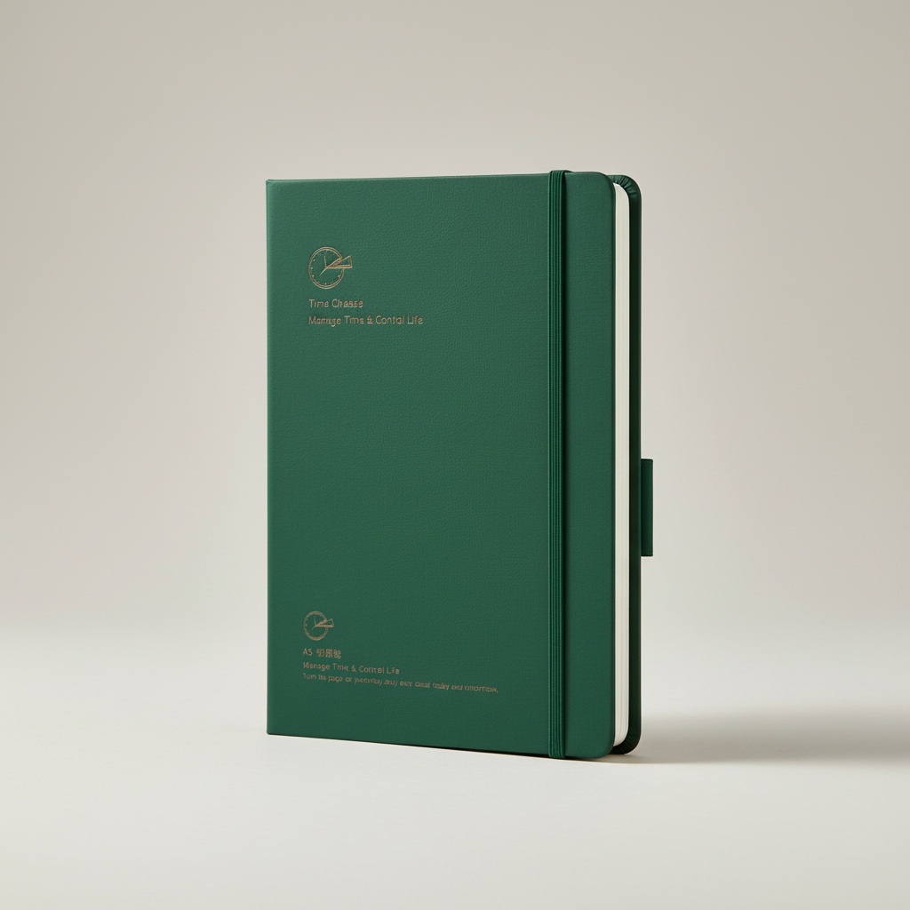 Undatiertes Wochenplaner-Notizbuch mit Wochenseiten und monatlicher Übersicht