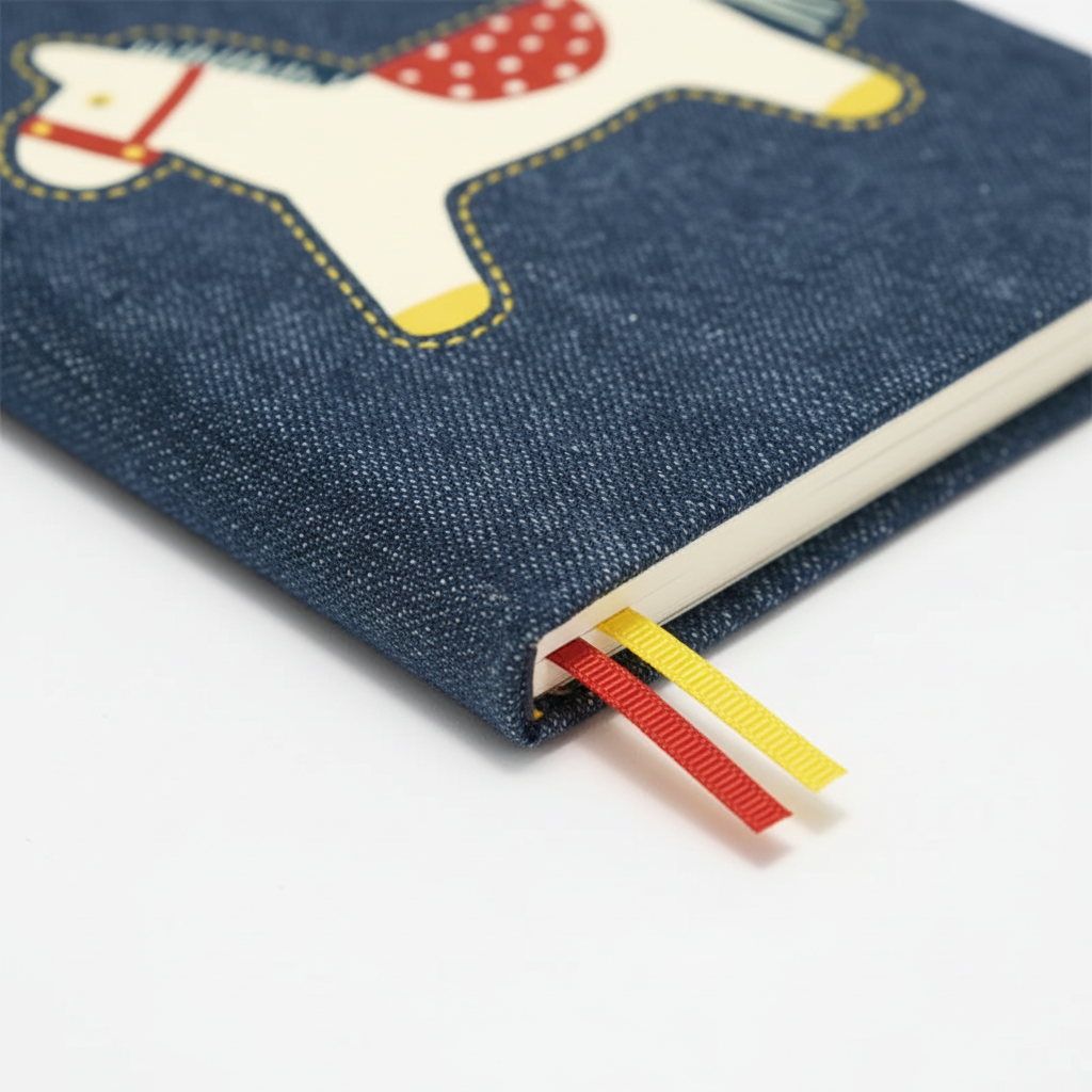 Schlanker Wochenplaner Taschenbuch mit Lesebändern und Notizbuchseiten