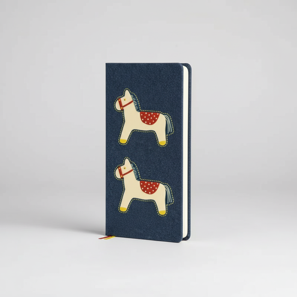Schlanker Wochenplaner Taschenbuch mit Lesebändern und Notizbuchseiten
