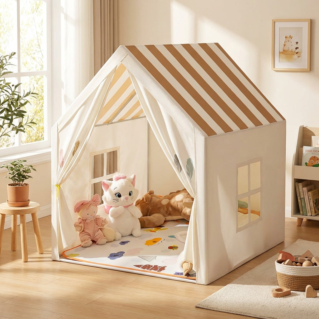 Faltbares Spielhaus für Kinder mit gepolstertem Boden