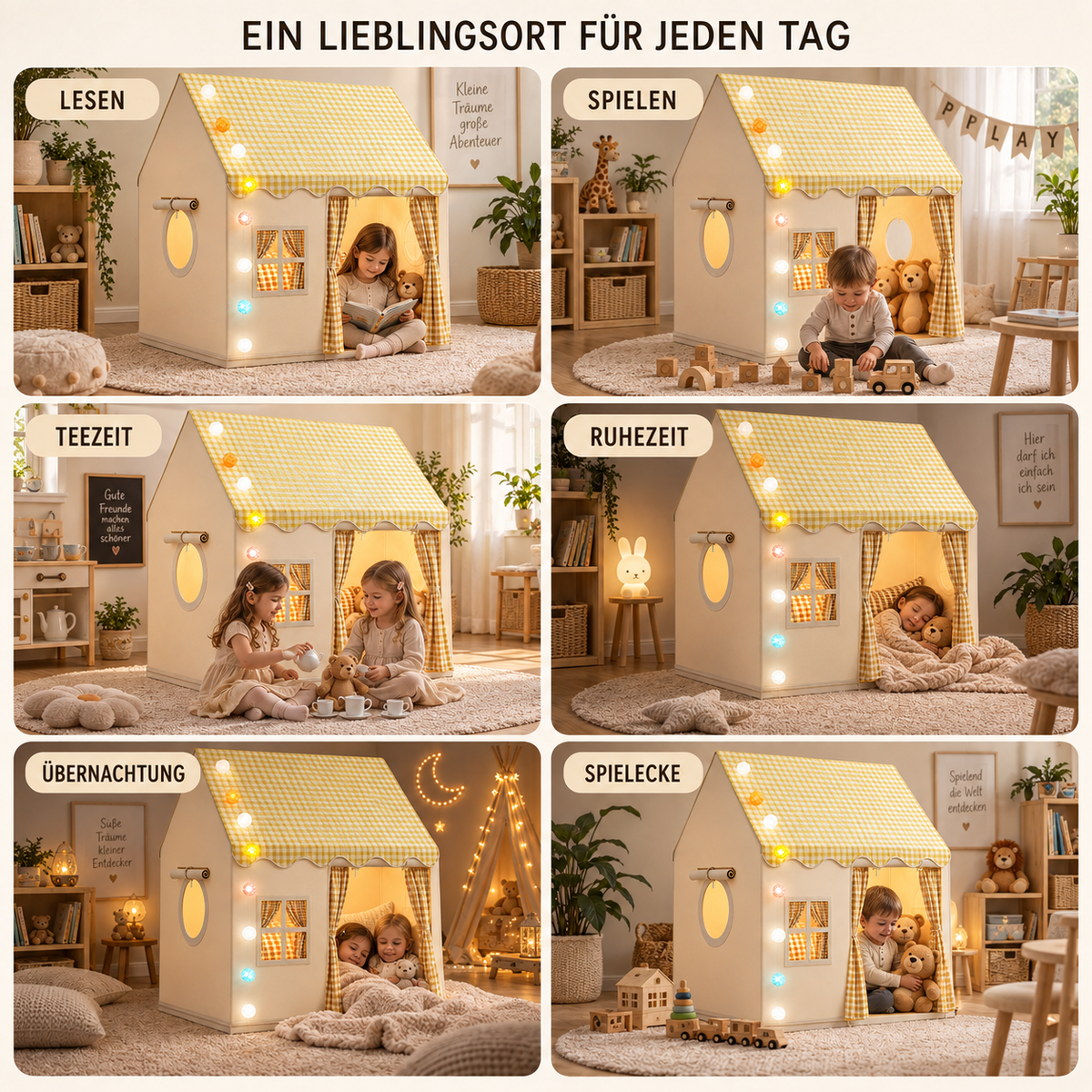 Nordspur | Playloria Faltbares Indoor Spielzelt