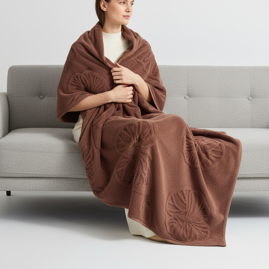 Wurfdecke Schmetterlingstextur leicht warm Polyester ganzjährig