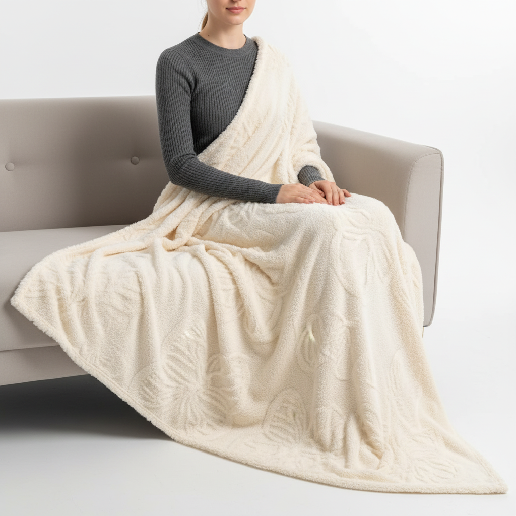 Wurfdecke Schmetterlingstextur leicht warm Polyester ganzjährig