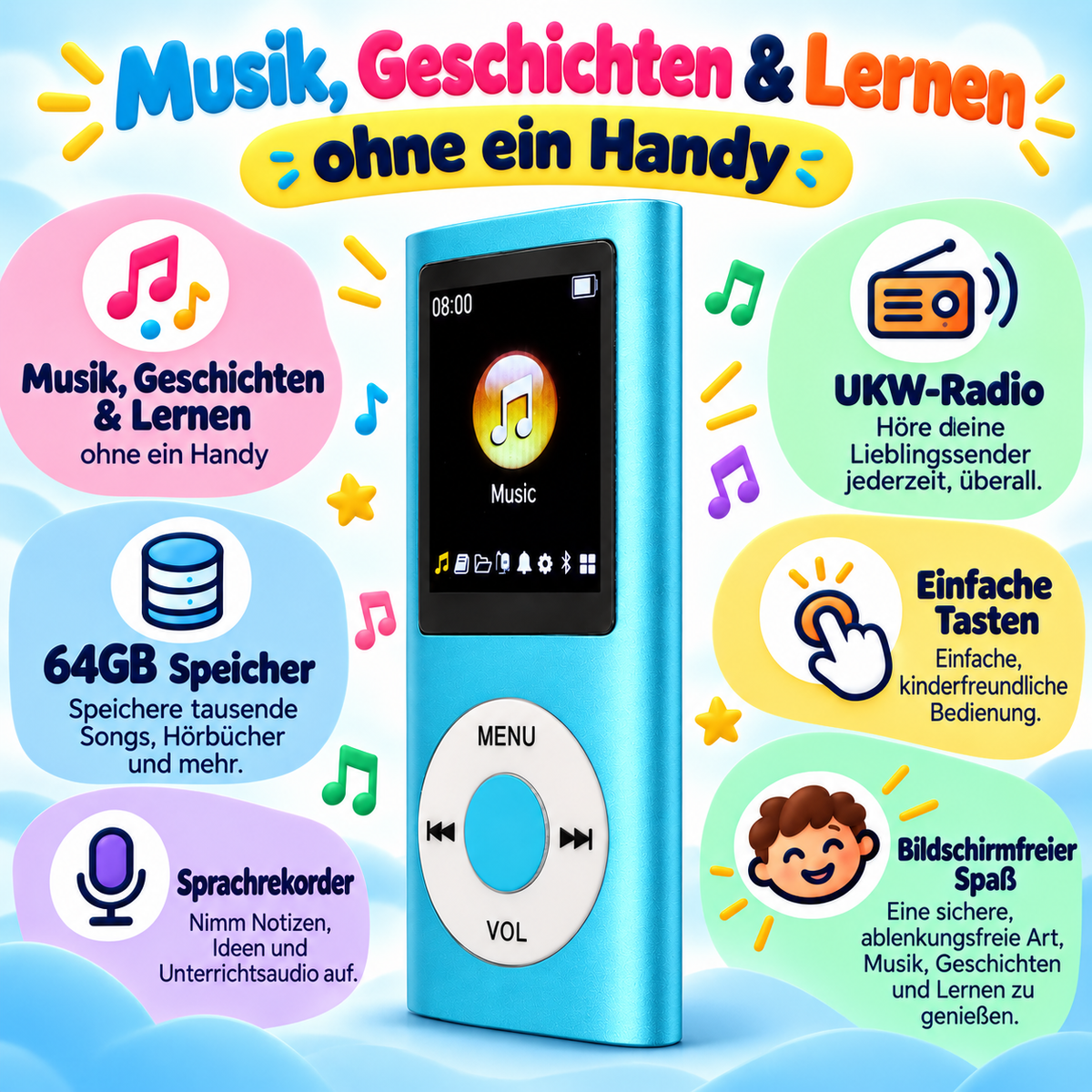 Nordspur | Pocket Audio Player für Kinder