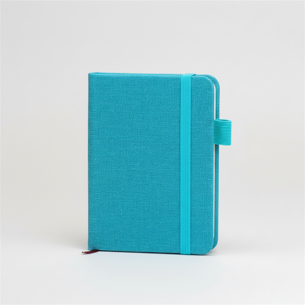 A7 Taschennotizbuch mit Spiralbindung und Stifthalter