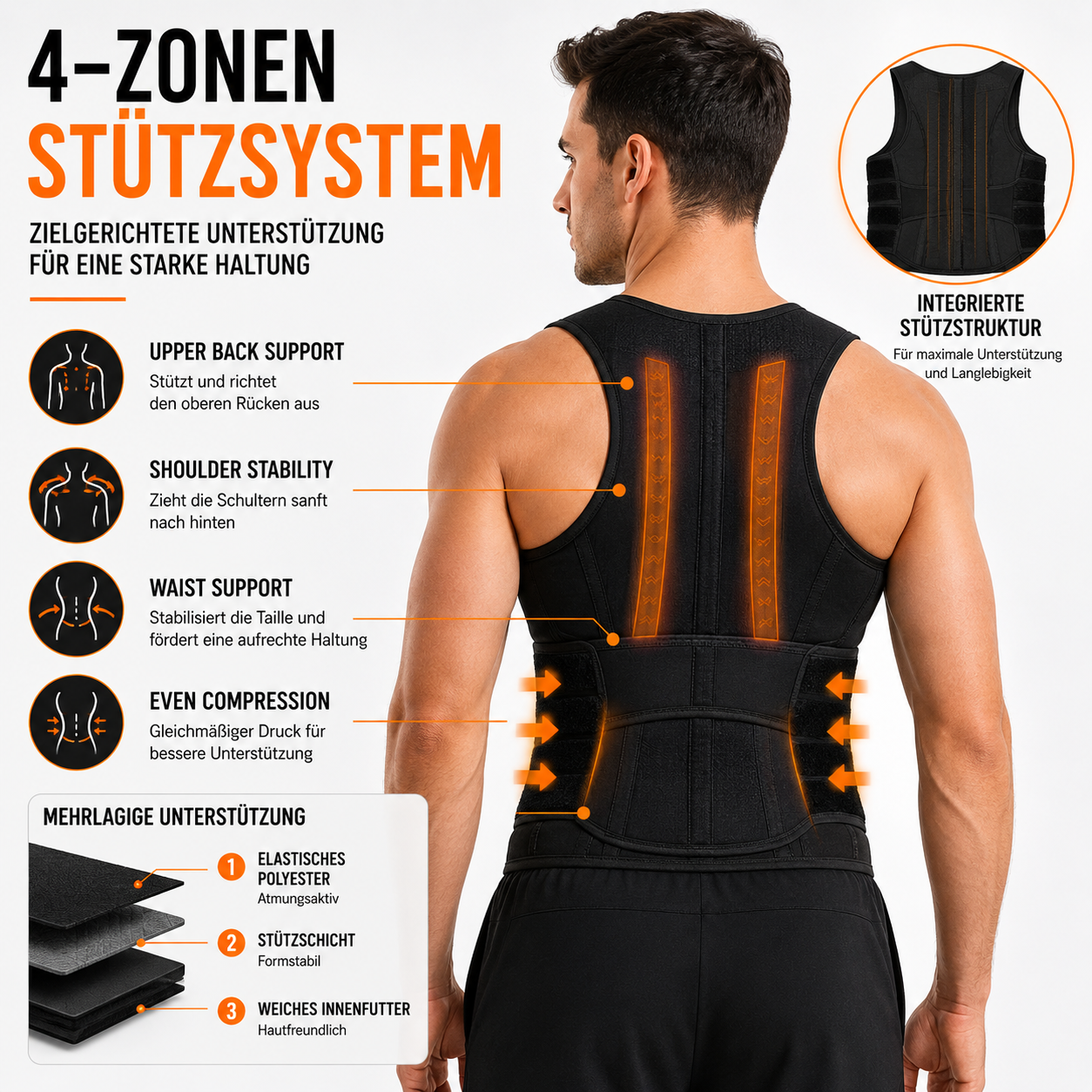 Nordspur | PostuFlexor Verstellbare Schlüsselbein-Haltungsorthese