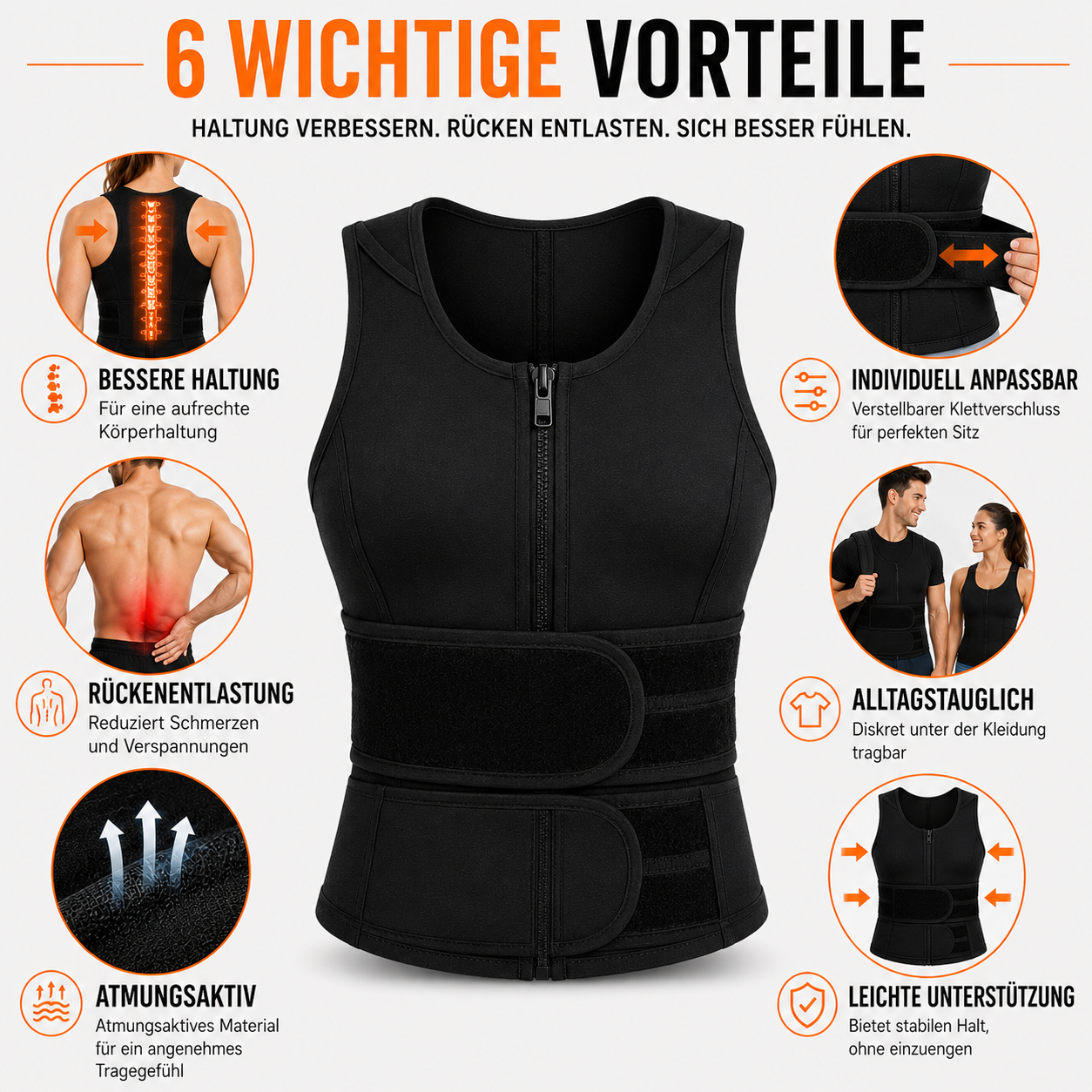 Nordspur | PostuFlexor Verstellbare Schlüsselbein-Haltungsorthese