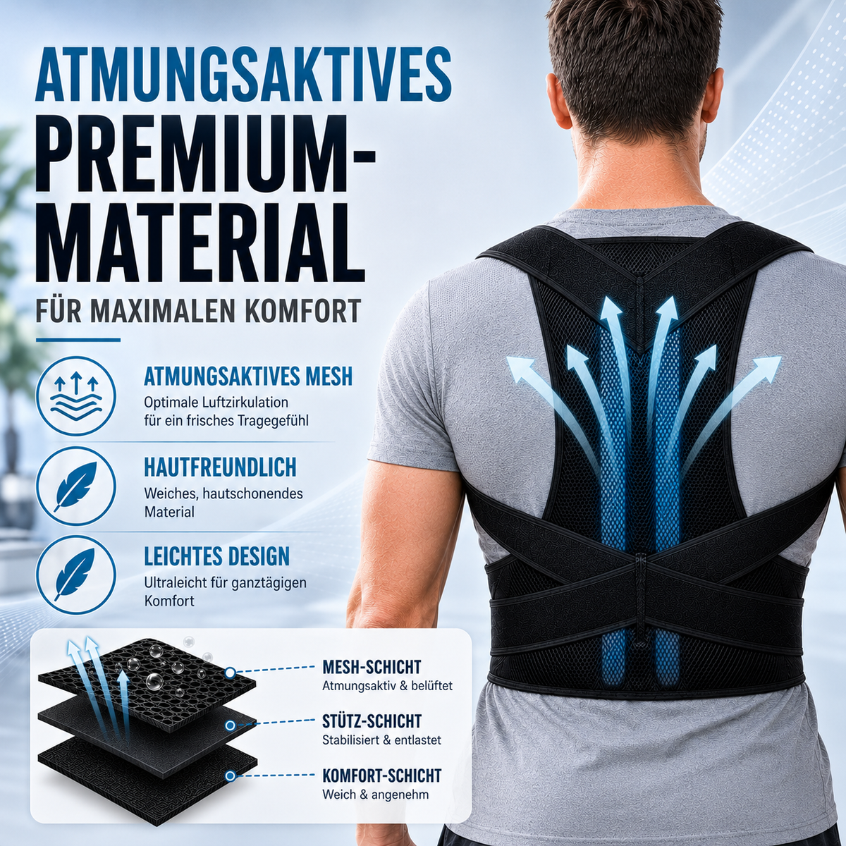 Nordspur | PostuRise Verstellbare Unisex-Haltungsorthese